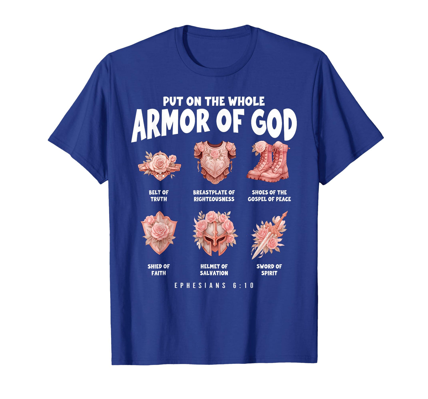 Vintage Armor of God Christian Faith Religious Camouflage T-Shirt
