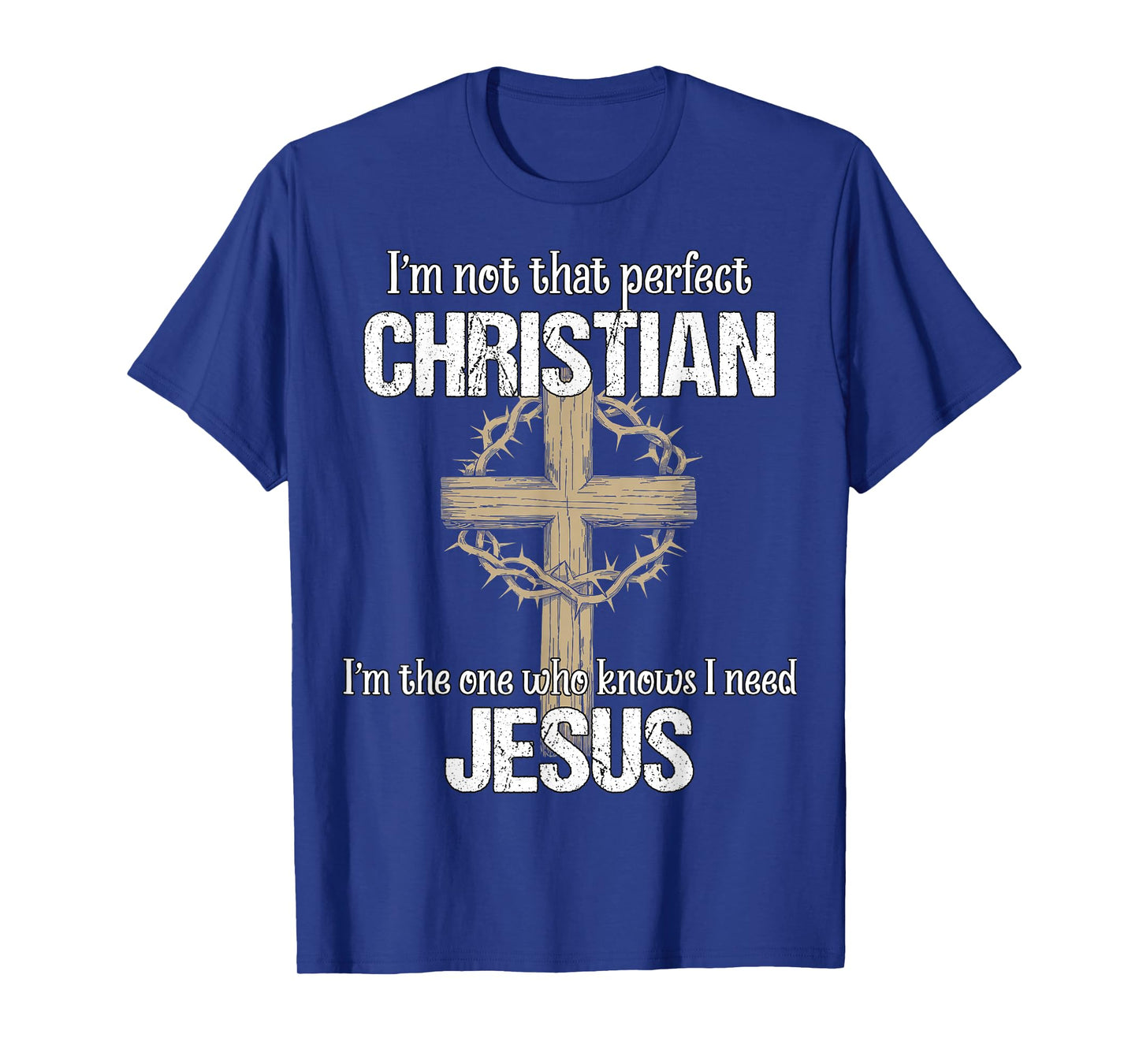 Mens Christian I'm Not That Perfect Christian Religion Gift T-Shirt