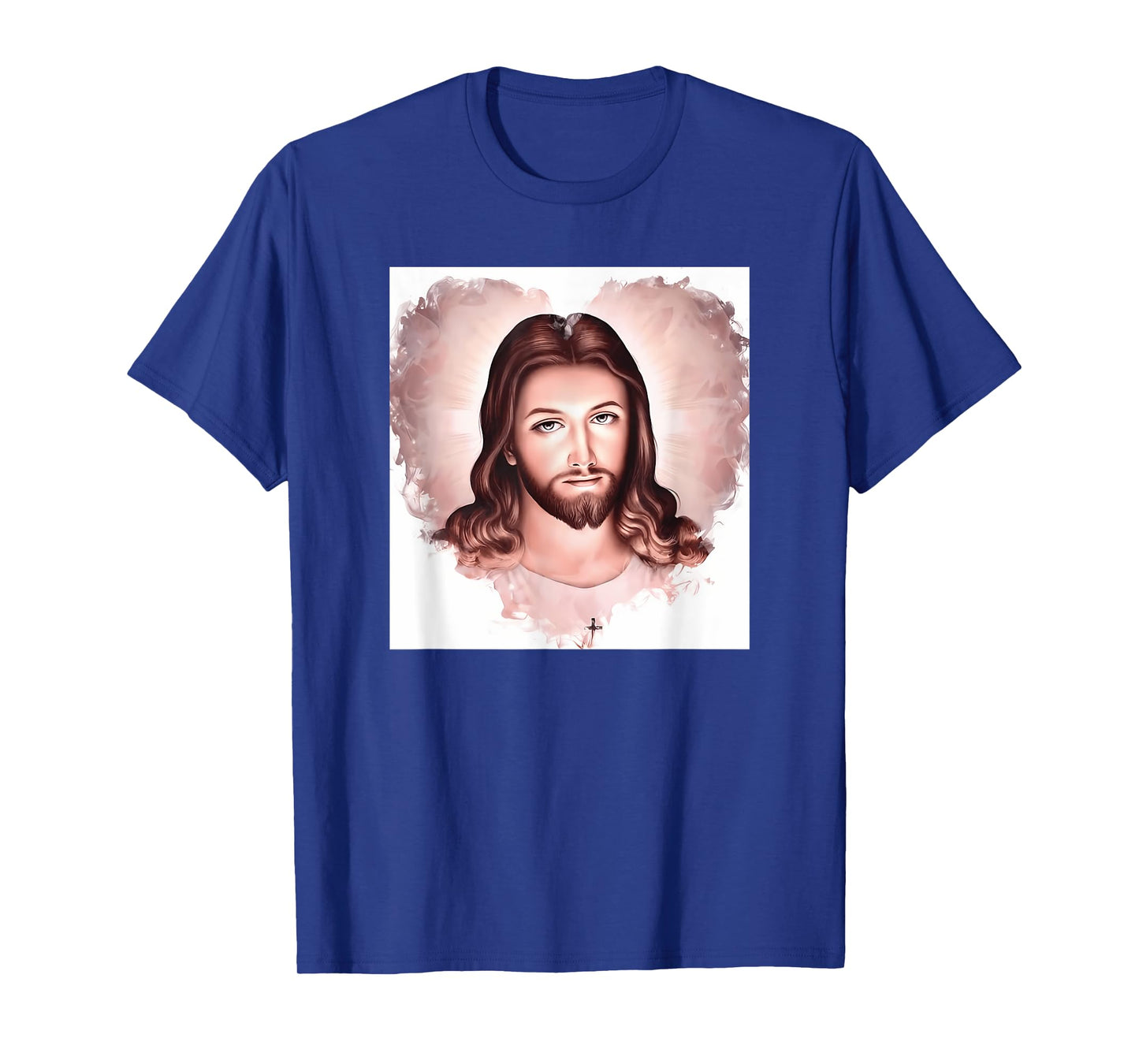 Funny The Face of Jesus Christ in A Heart Shape T-Shirt