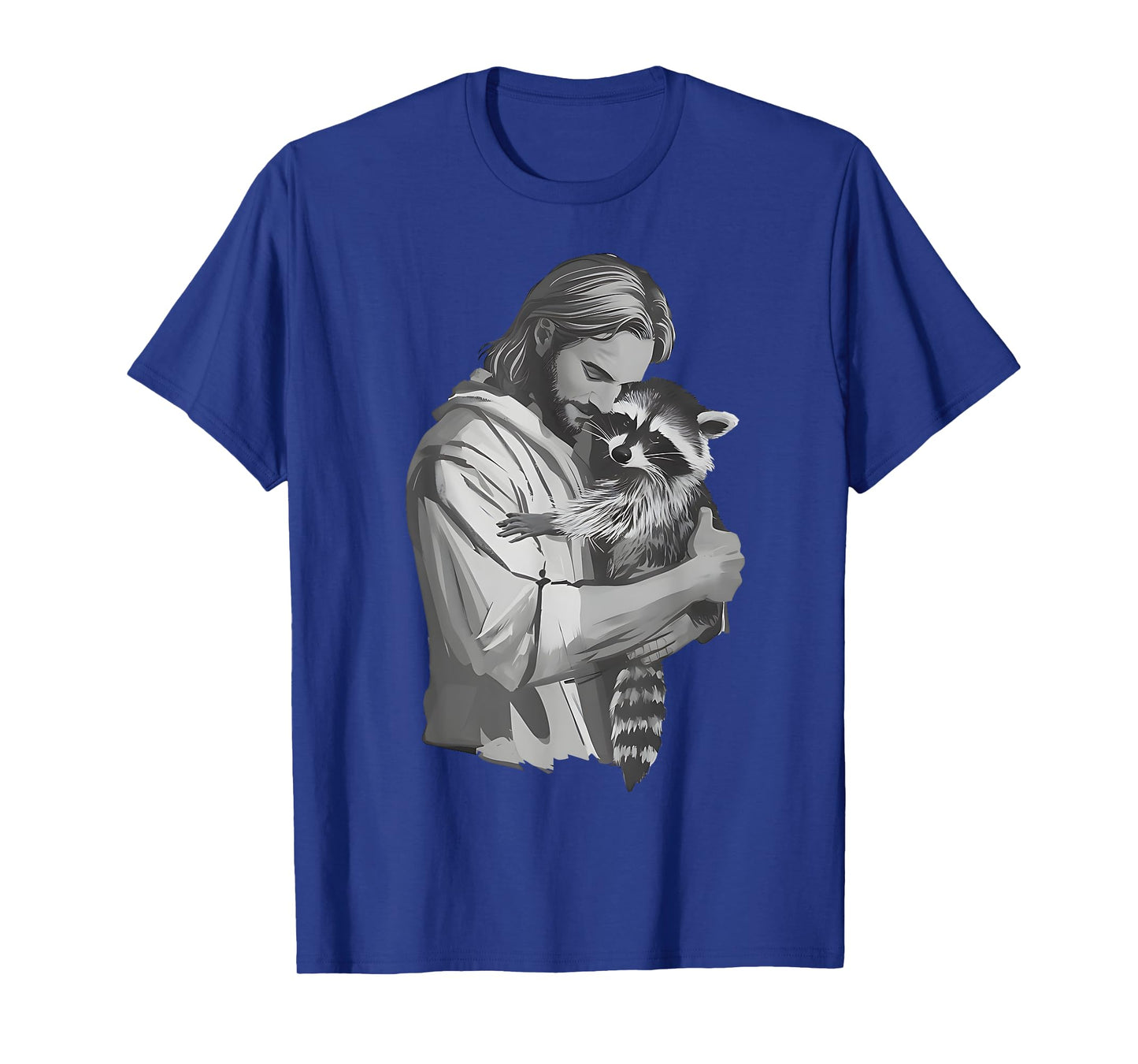 Racoon Lover Trash Panda Christian Jesus Holding A Raccoon T-Shirt