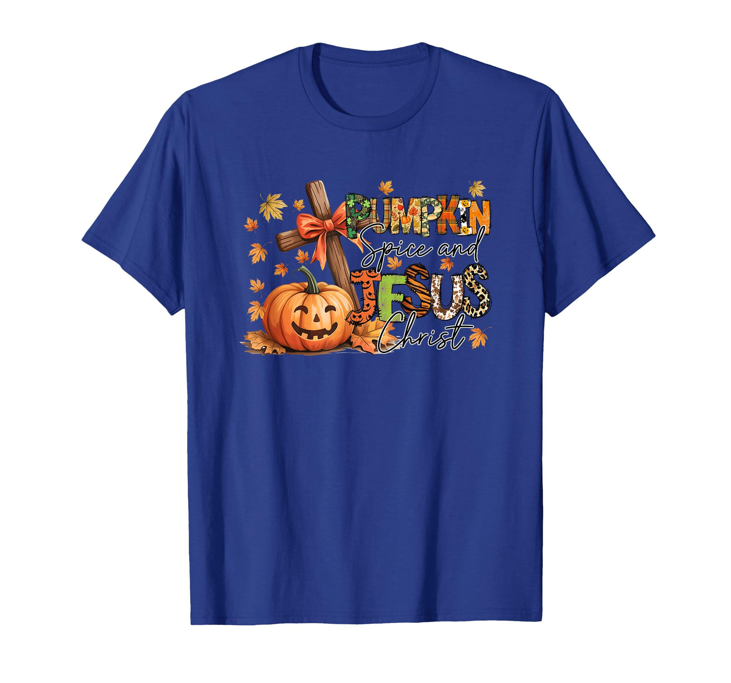 Pumpkin Spice and Jesus Christ Fall Vibes T-Shirt
