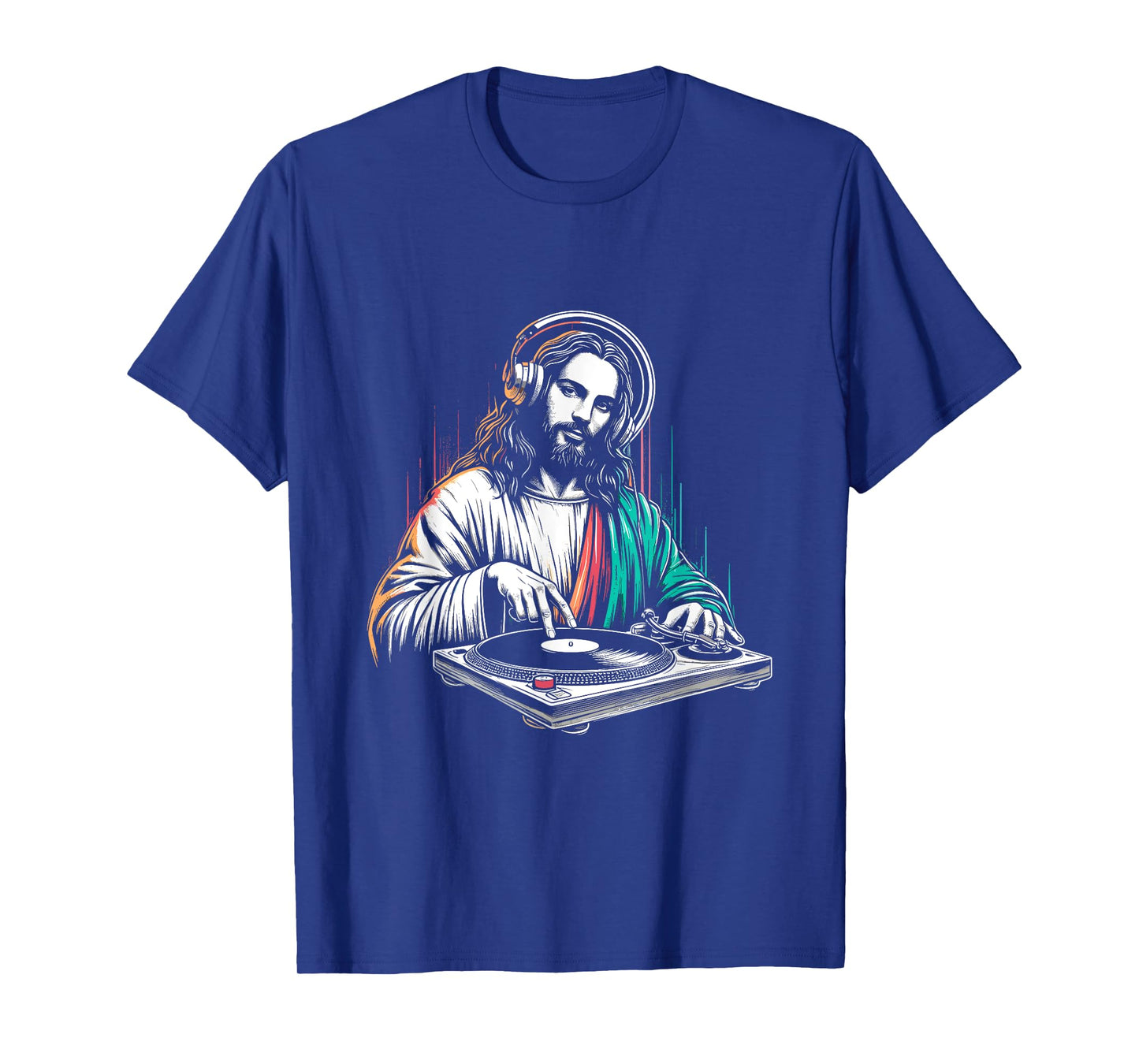 Jesus Christ DJ - Funny Vintage Holy Turntables Music Lover T-Shirt