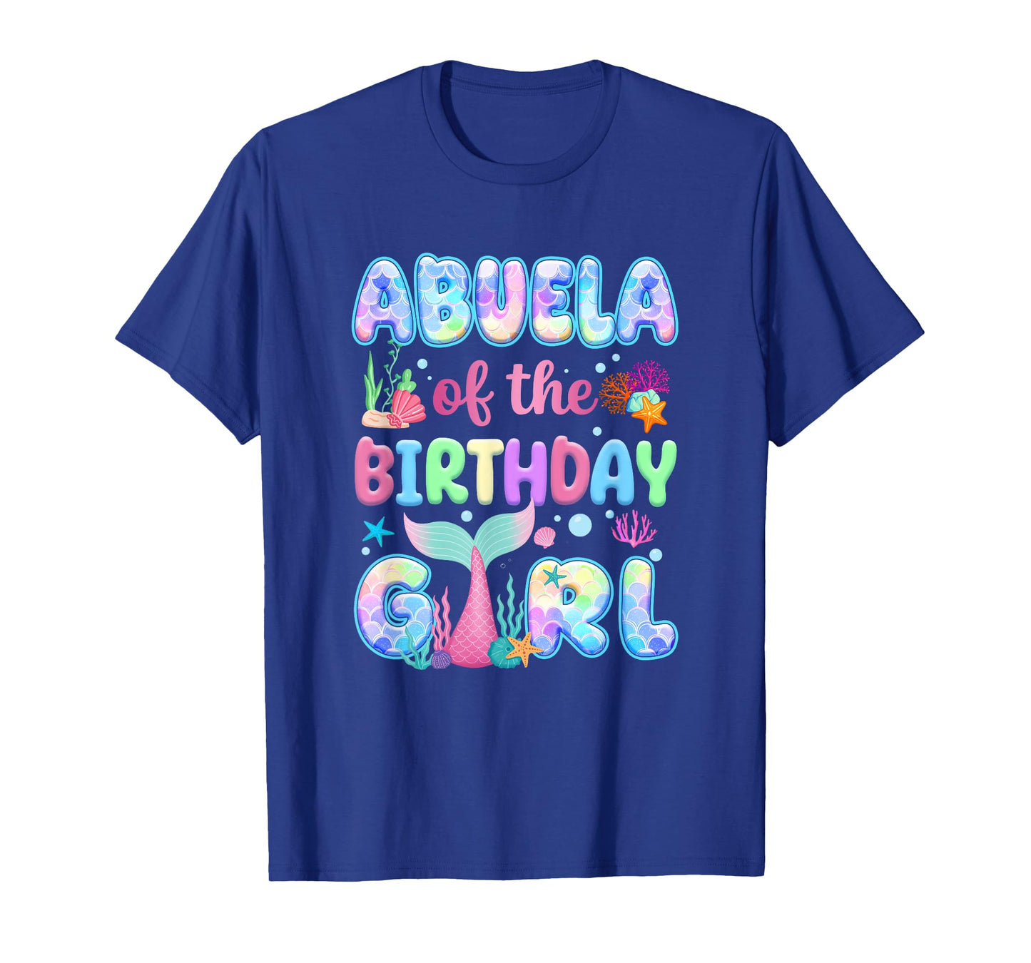 Abuela Of The Birthday Mermaid Girl Family Matching Party T-Shirt
