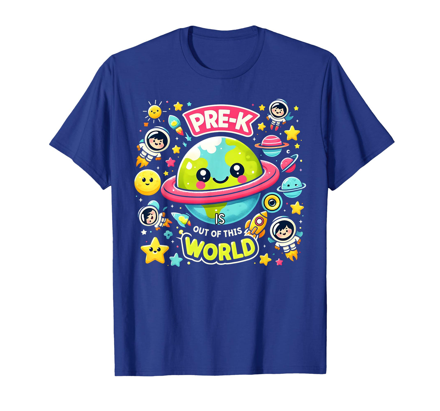 Pre-K Is out Of This World Space Planets Teacher T-Shirt