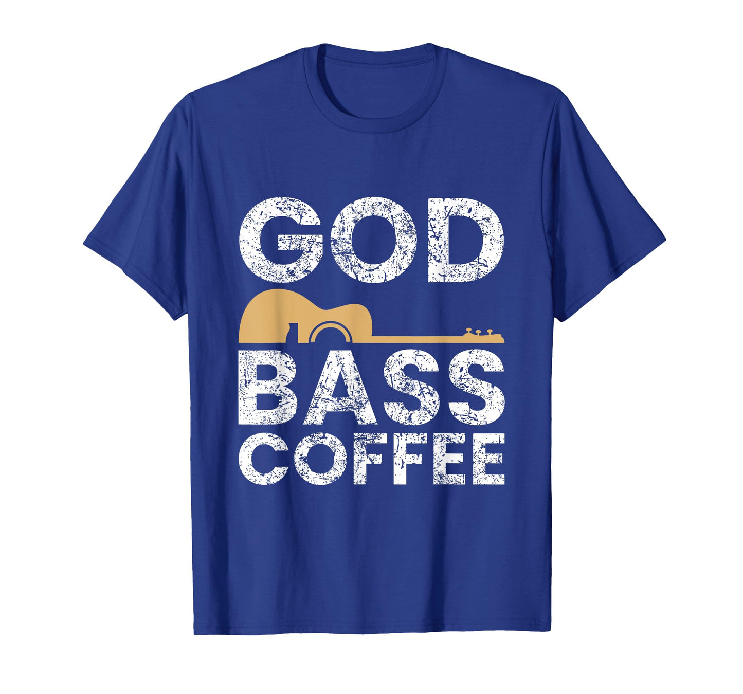God Bass Coffee Guitar Christian Religious Church Music Gift T-Shirt