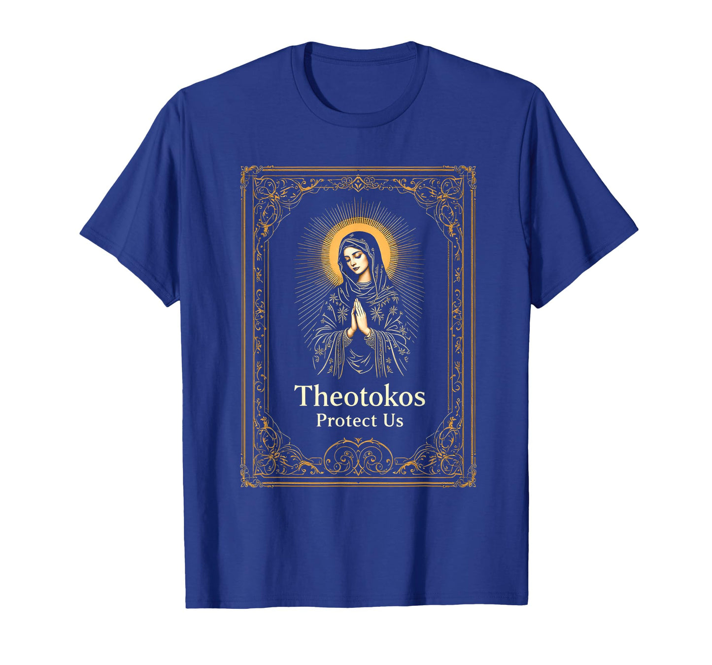 Orthodox Christian Holy Mary Theotokos Protect Us T-Shirt