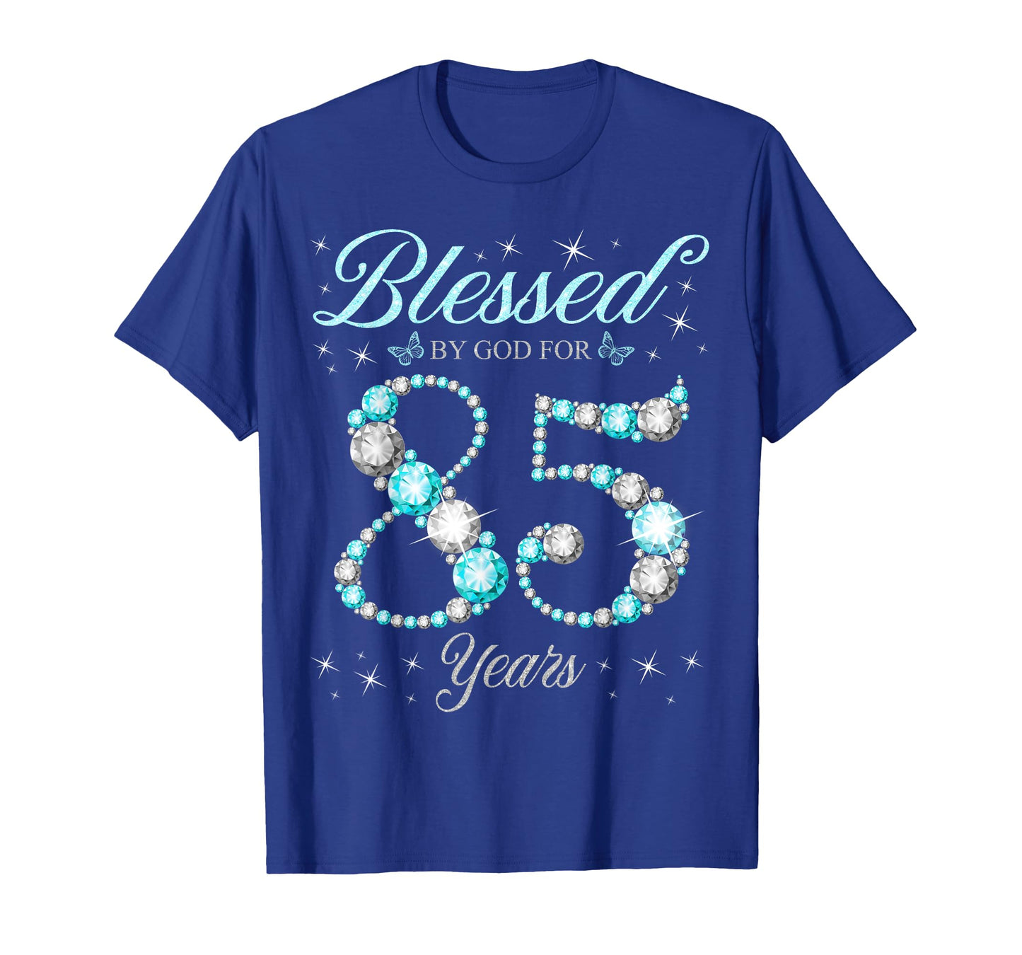 Blessed By God For 85 Years Old 85th Birthday B-Day Party T-Shirt