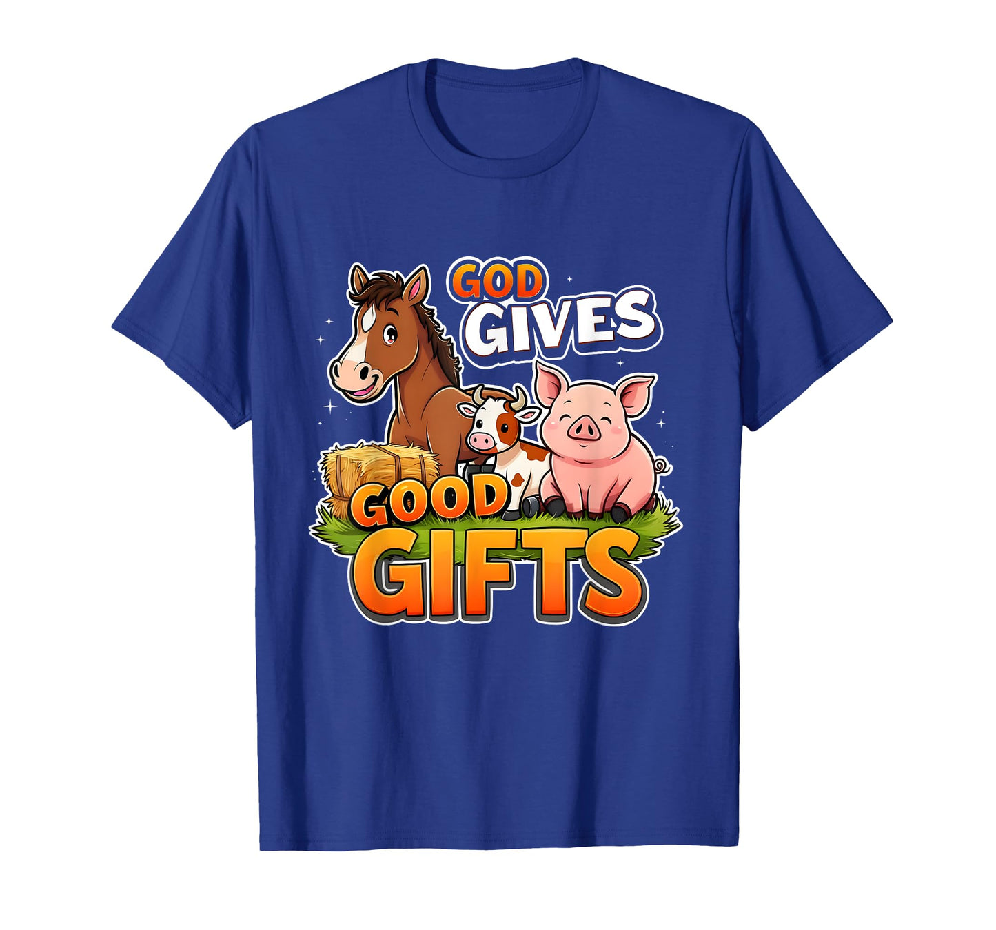 God Gives Good Gifts Farm Bible Verse Yee Haw VBS 2025 T-Shirt