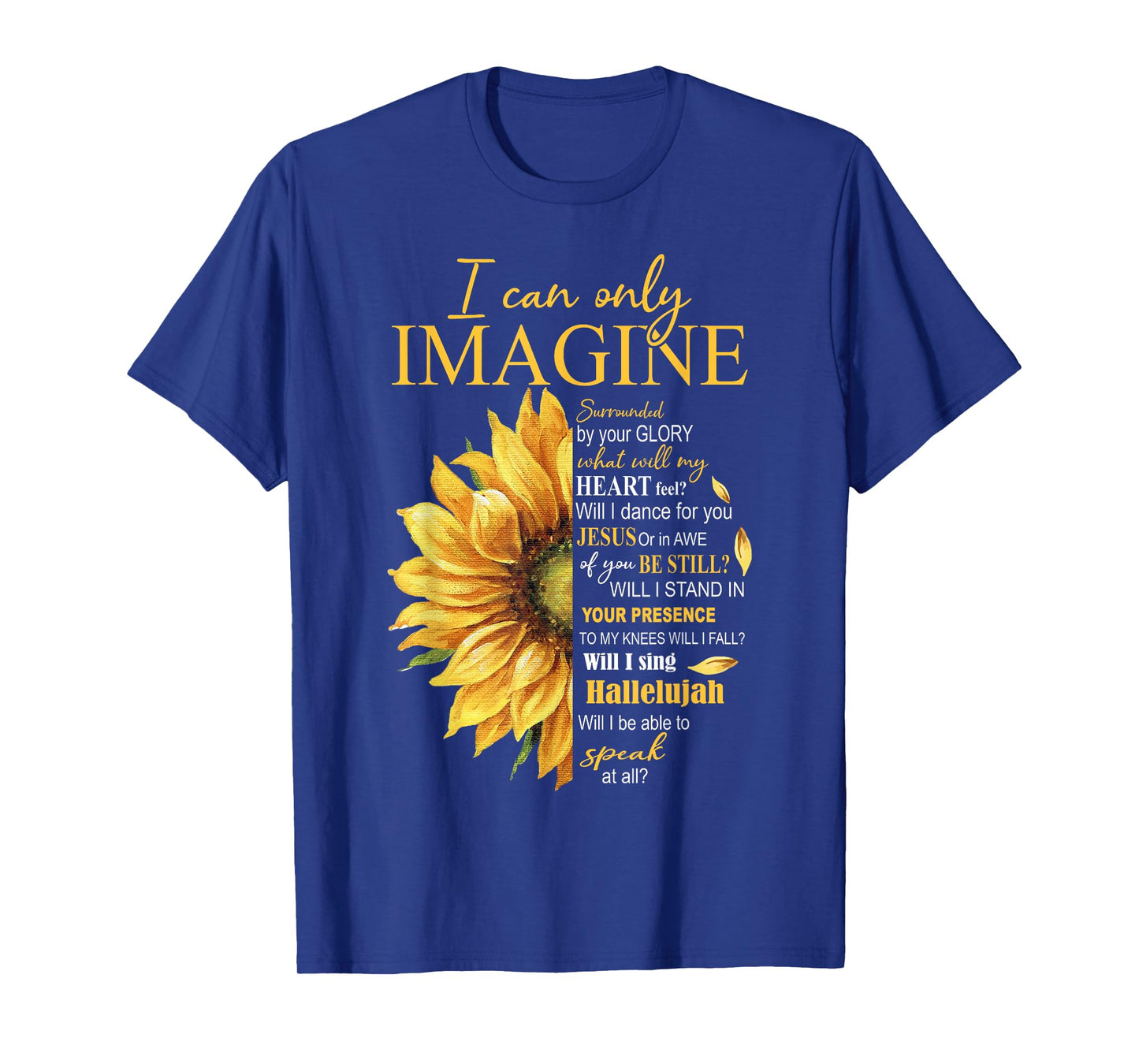 I Only Can Imagine Faith Christian Catholic Jesus God Lover T-Shirt