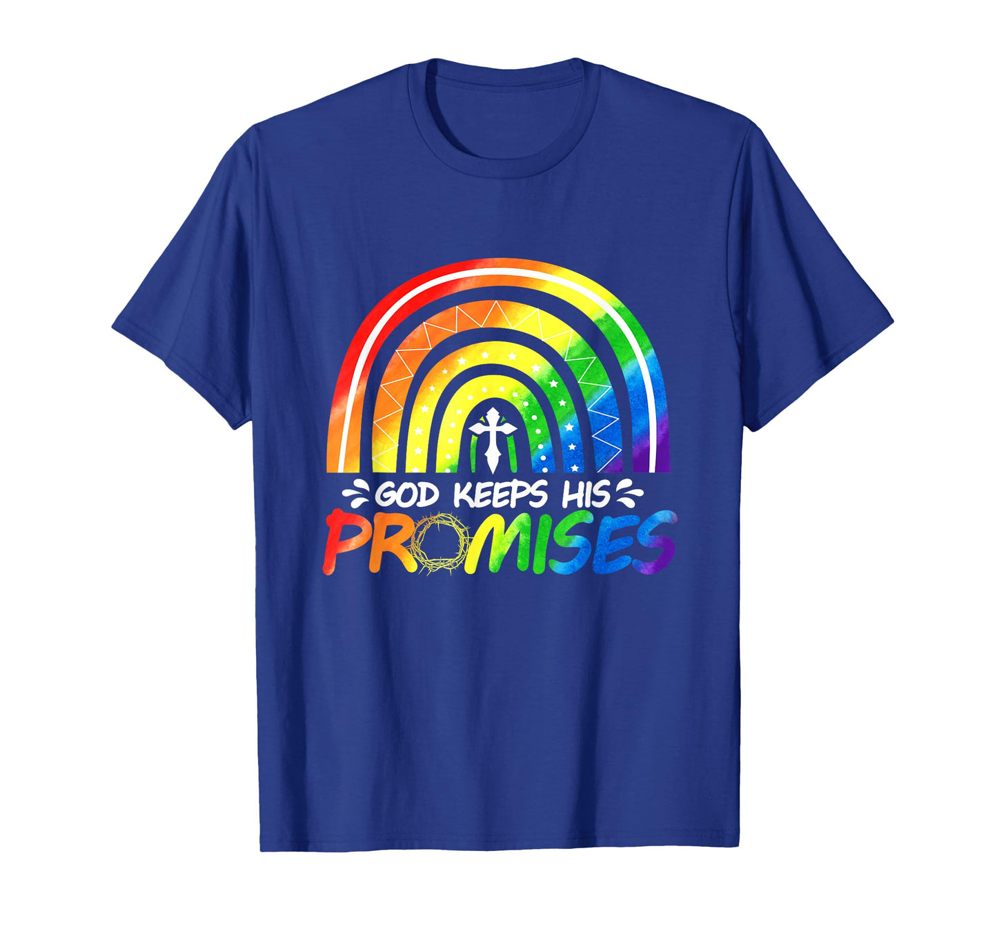 God Keeps His Promise Rainbow Christian Bible Noah T-Shirt