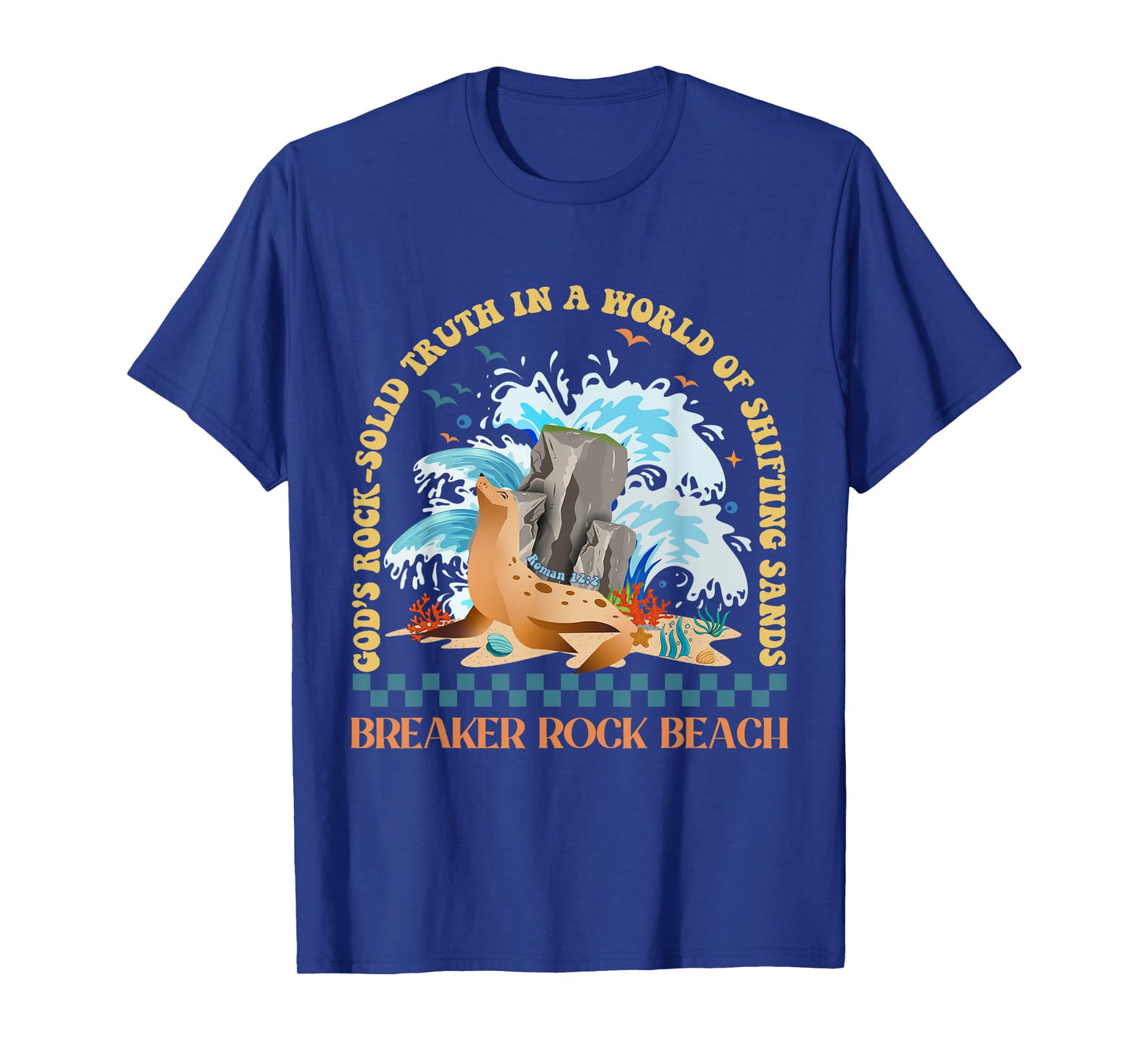 God's Rock-Solid Breaker Rock Beach VBS 2024 Christian T-Shirt for Men Women Girls Kids