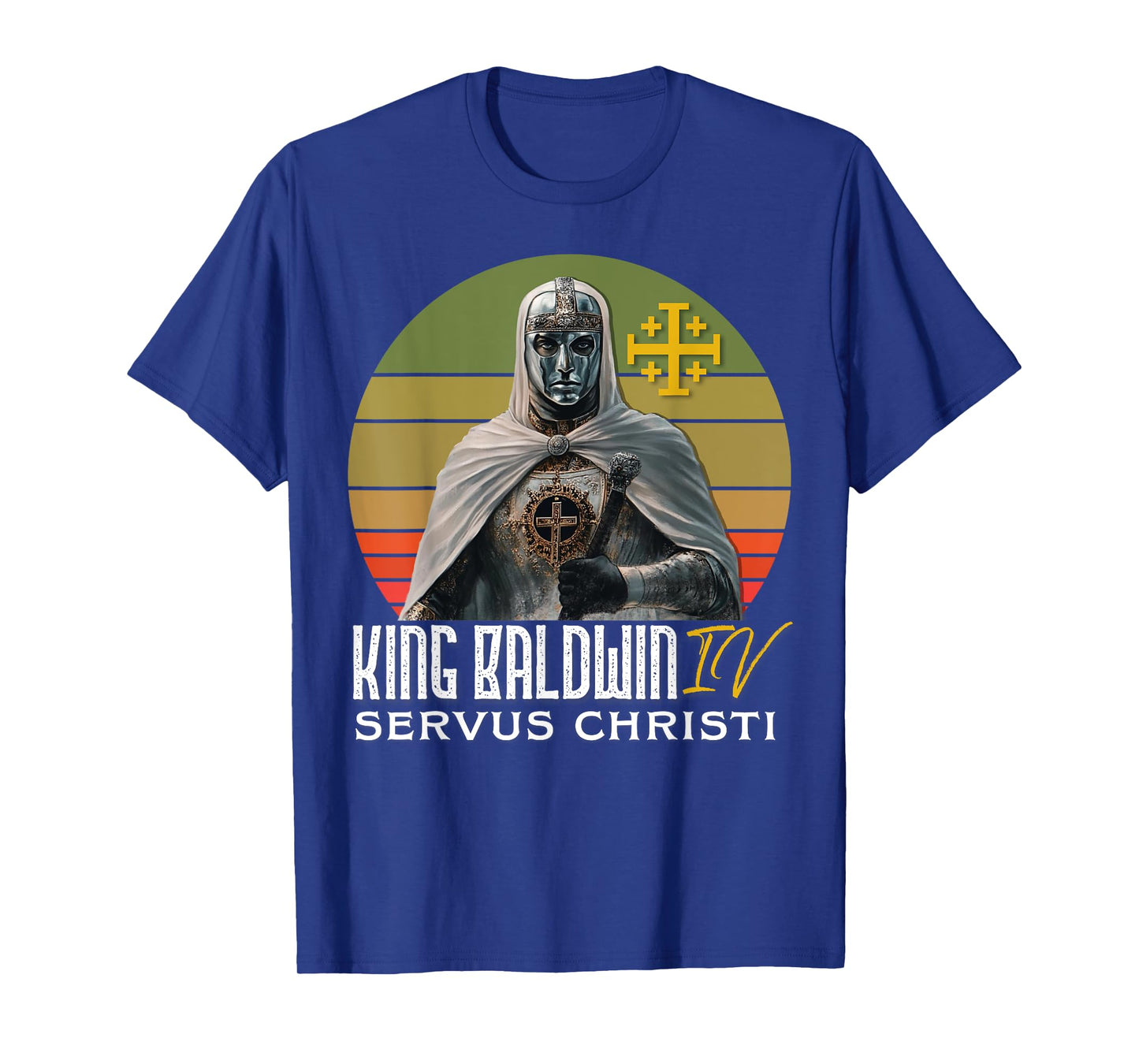 King Baldwin IV Jerusalem Cross Catholic T-Shirt