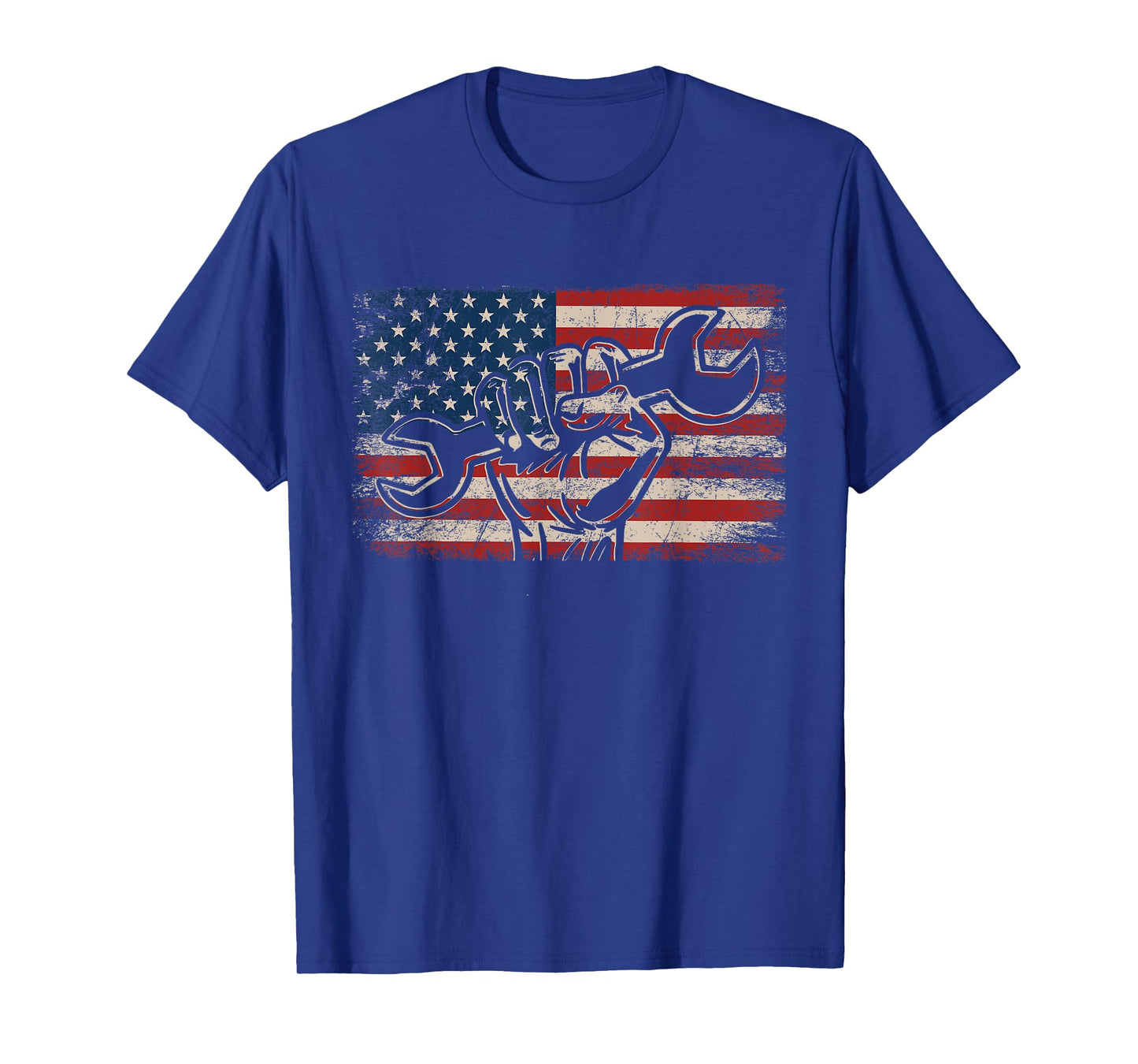 US Flag Mechanic Labor Day Worker Patriotic Mechanic T-Shirt