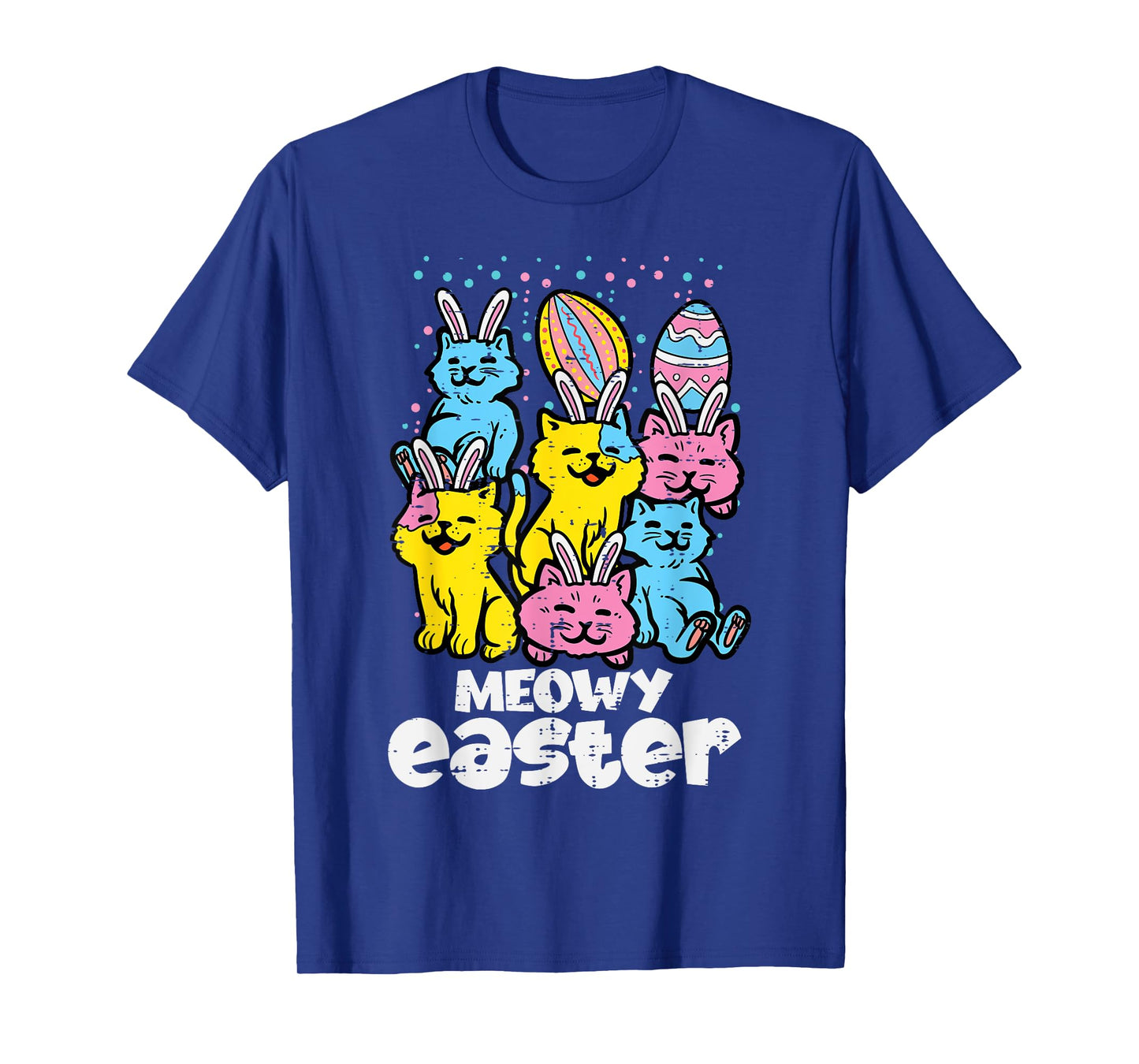 Meowy Easter Bunny Cats Spring Animal Pet Women Girls Kids T-Shirt