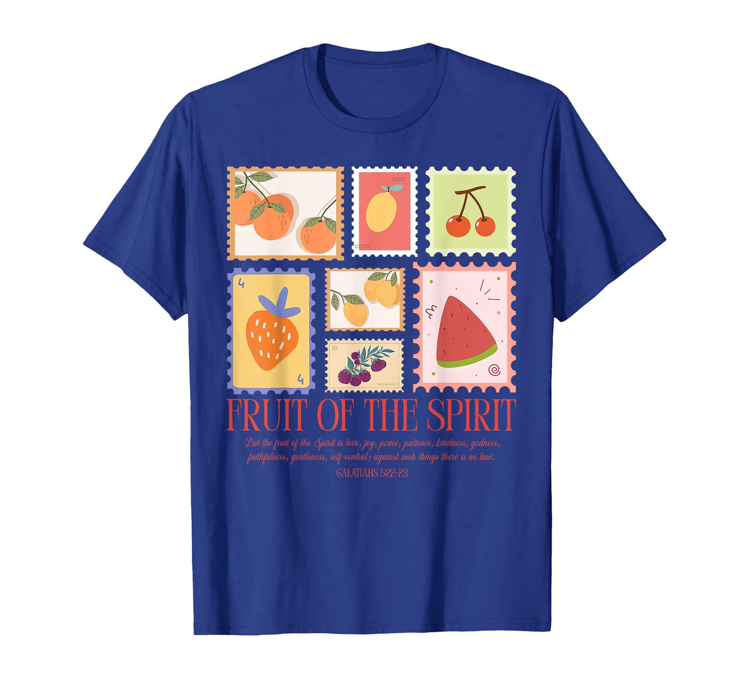 Summer Stamps Fruit Of The Spirit Christian Religious Faith T-Shirt