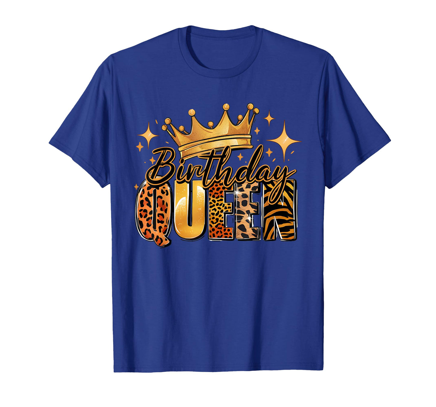 Birthday Queen Golden Crown American Afro Girls Women party T-Shirt
