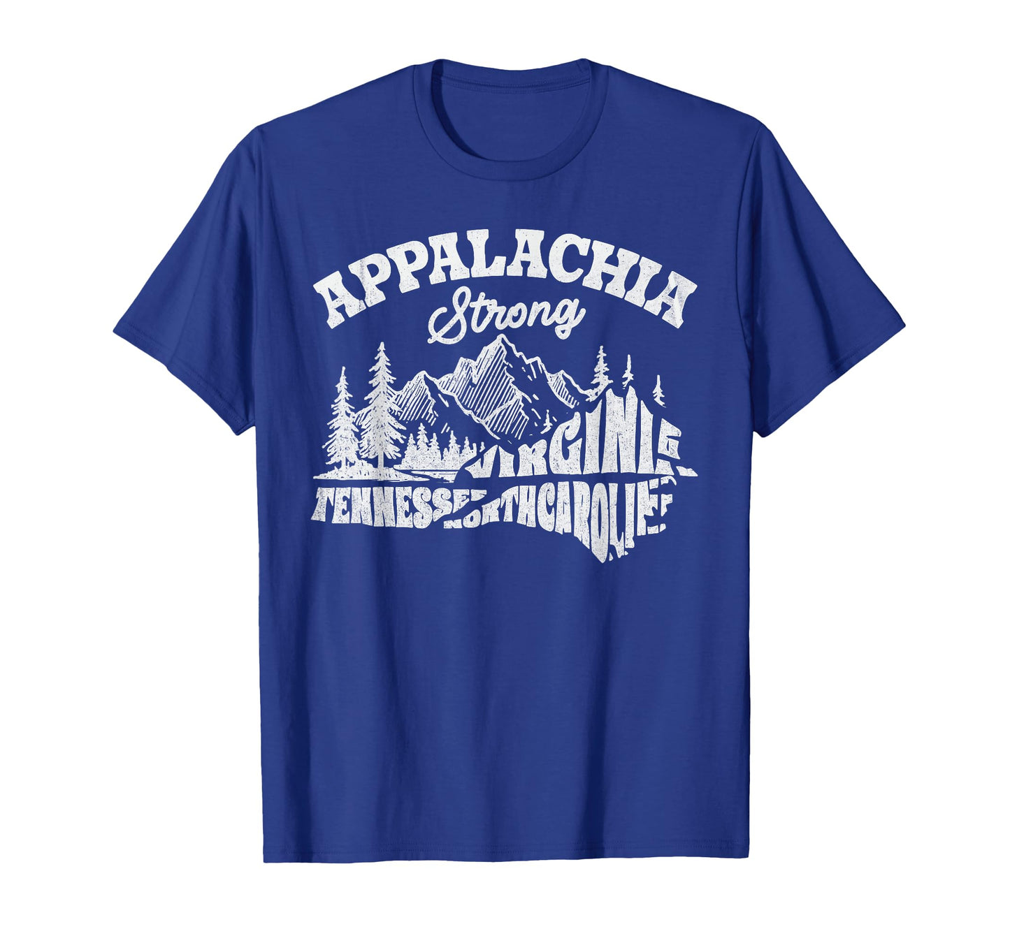 Appalachia Strong Mountain Outdoors Hiking NC Design T-Shirt