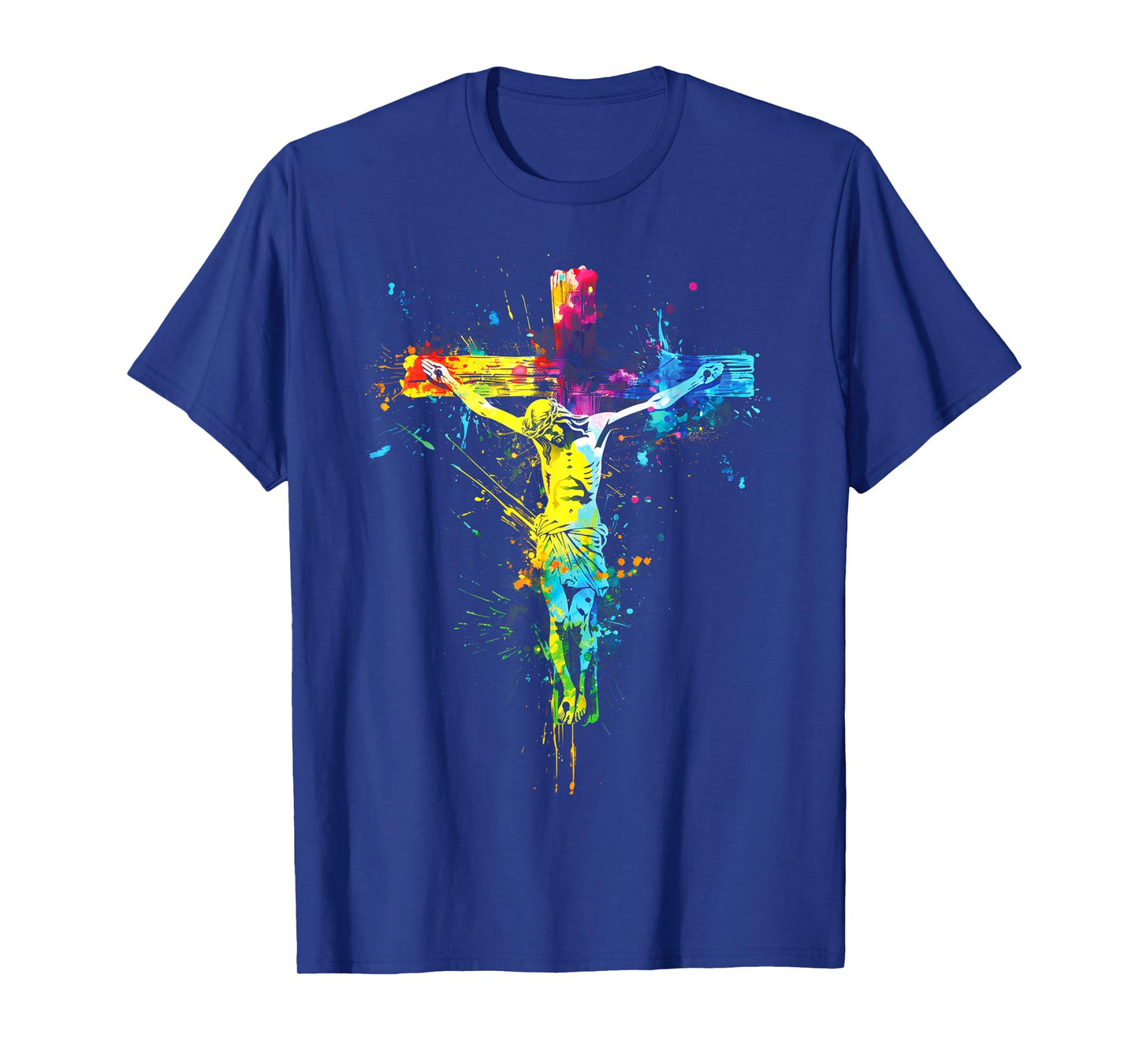 Jesus Cross Christian Watercolor Crucifixion T-Shirt