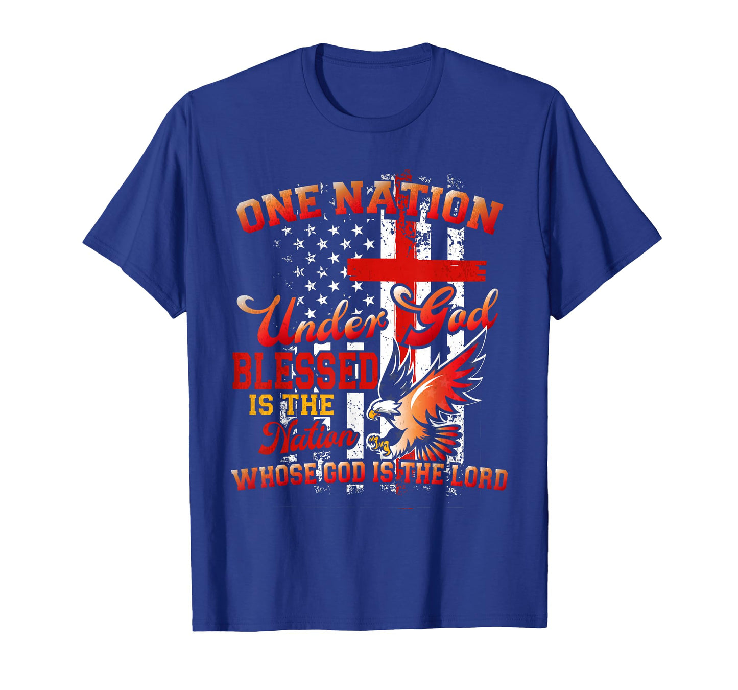 One Nations Under God Shirt Religious Under God Jesus Flag T-Shirt