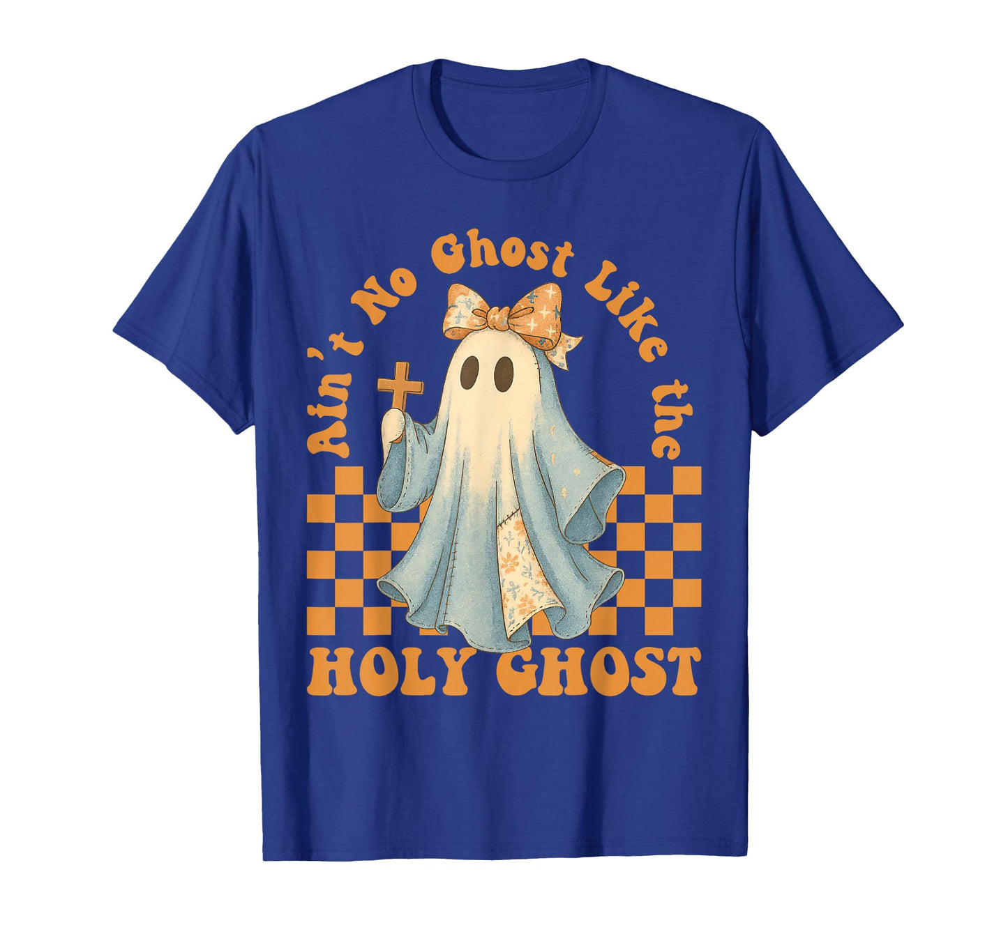 Groovy Aint No Ghost Like The Holy Ghost Christian Halloween T-Shirt