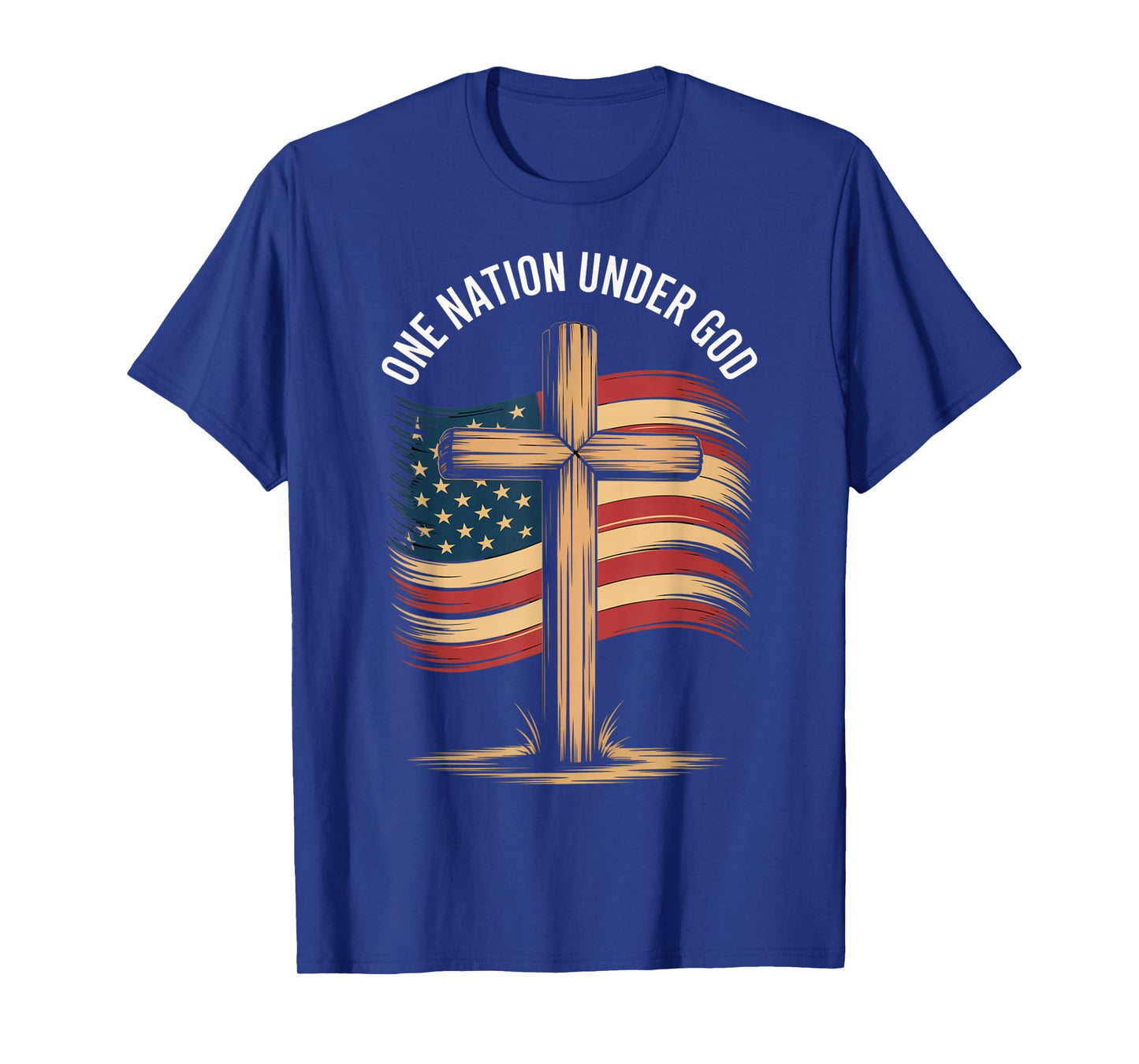 One Nation Under God July 4th Christian Patriotic T-Shirt