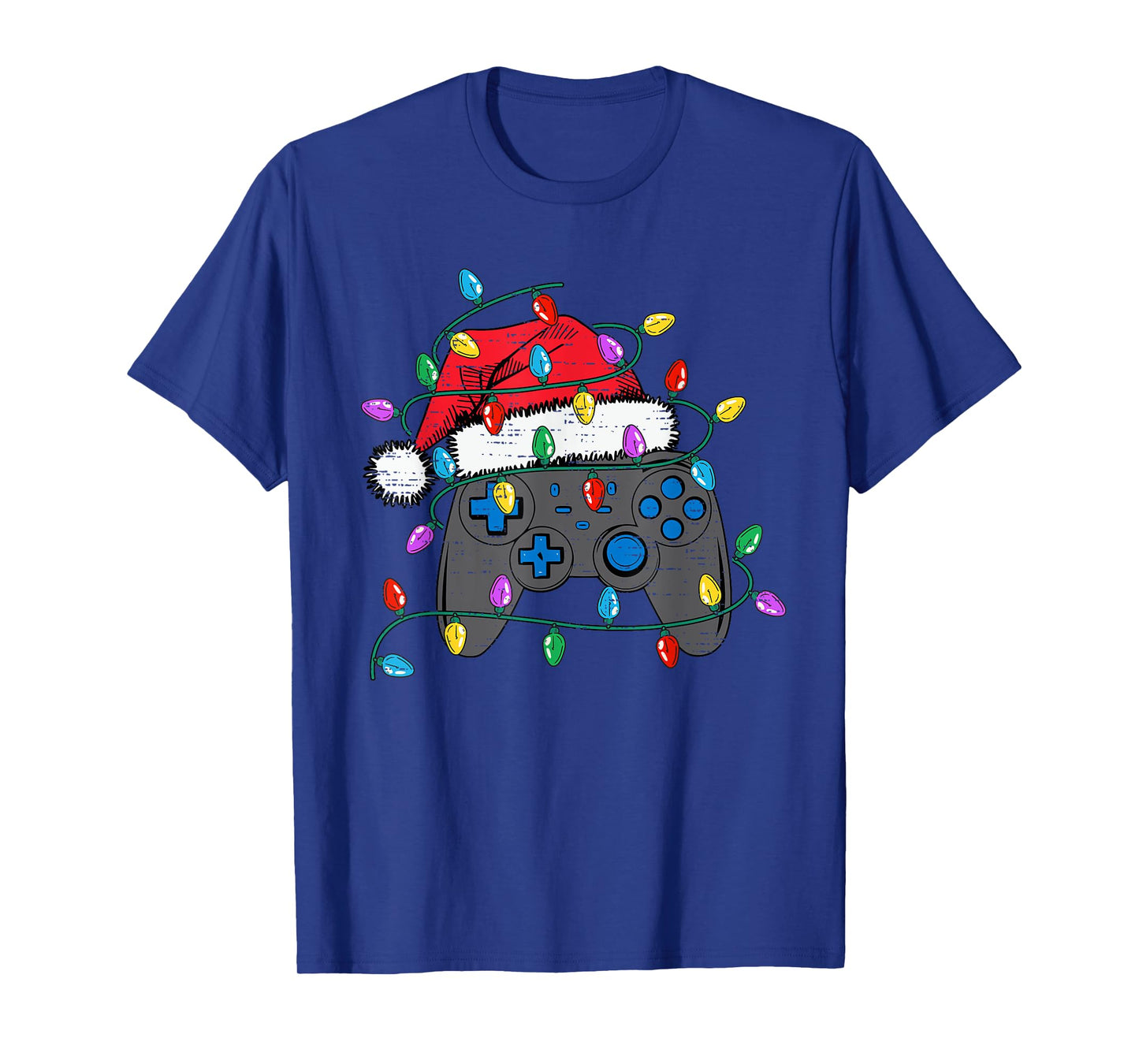 Christmas Video Game Controller Hat Santa Gamer Boy Teen Kid T-Shirt