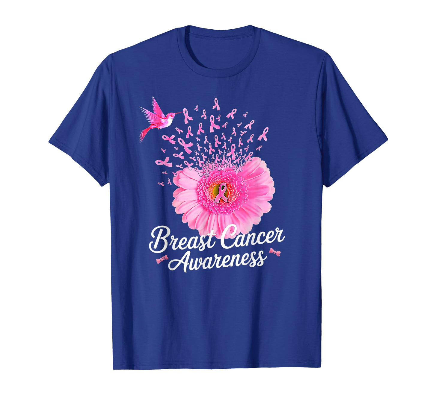 Sunflower Breast Cancer Awareness Pink Ribbon in October T-Shirt