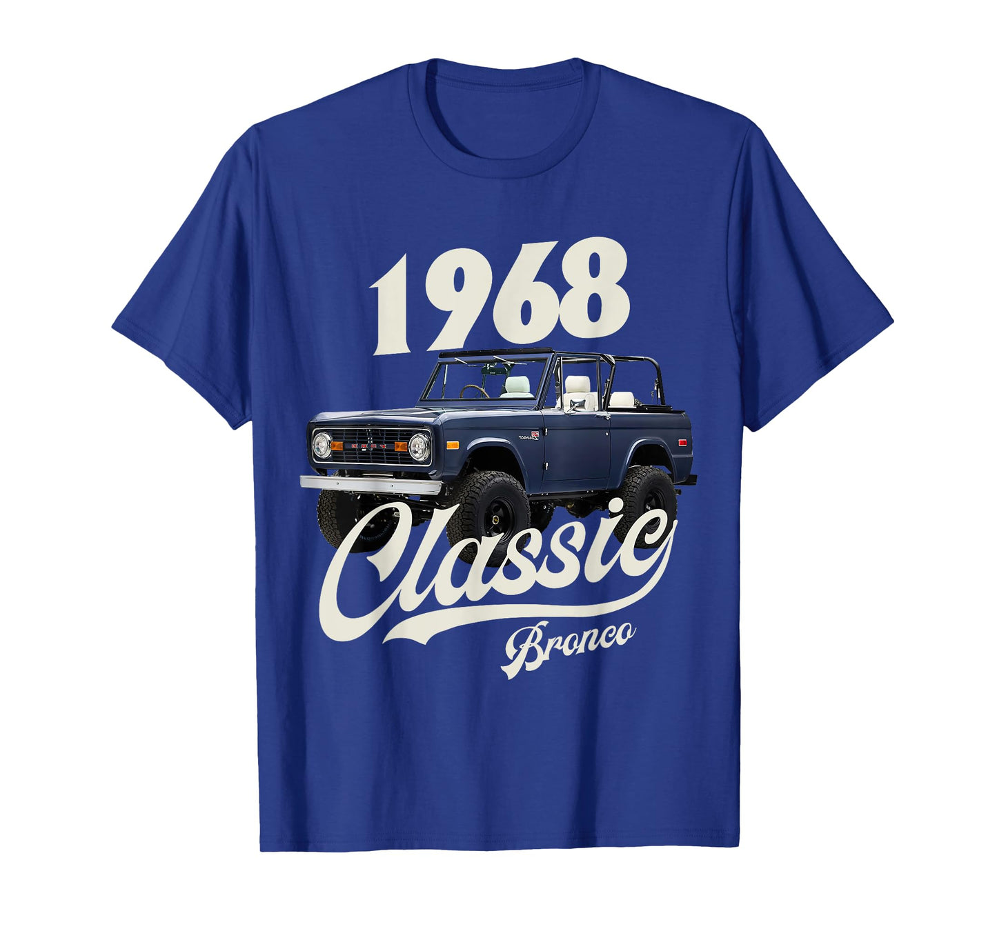 Classic bronco 1968 dark blue T-Shirt, Small, Black