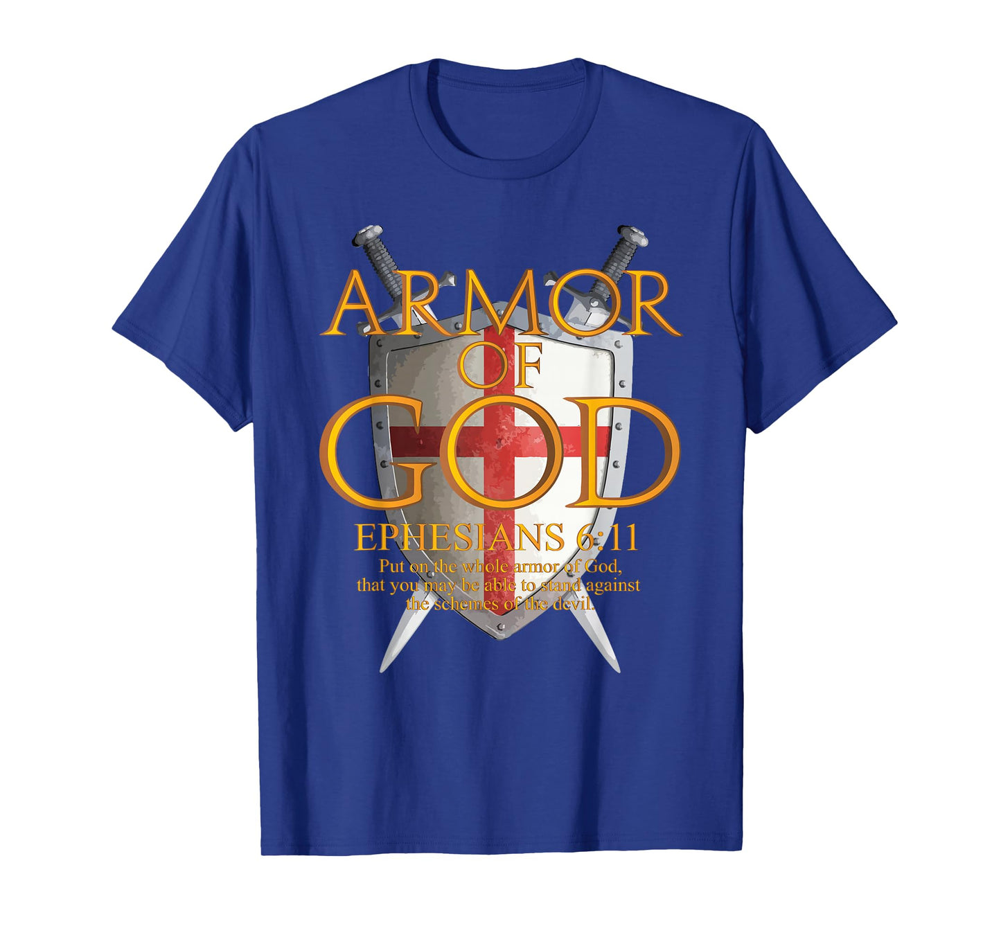 Armor Of God Ephesians Bible Verse Religious Christian Gift T-Shirt