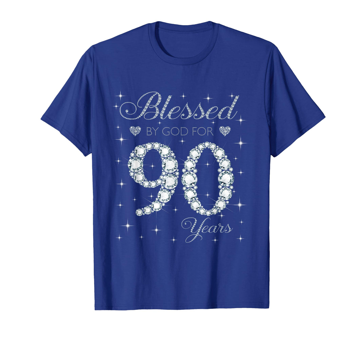 Blessed by God For 90 Years Old 90th Birthday Gift For Women T-Shirt