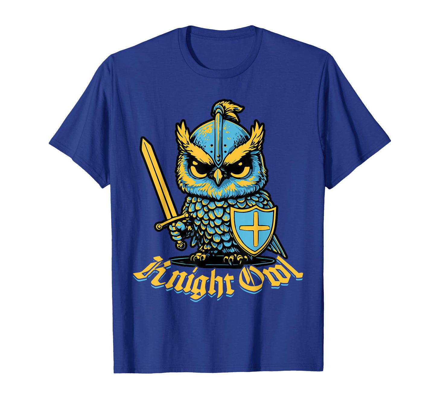 Knight Owl Funny Medieval Ren Faire Jousting Renaissance T-Shirt