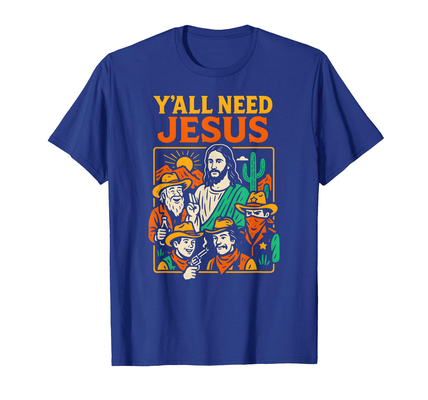 Christian Parody Yall Need Jesus Fun Womens Christian Faith T-Shirt