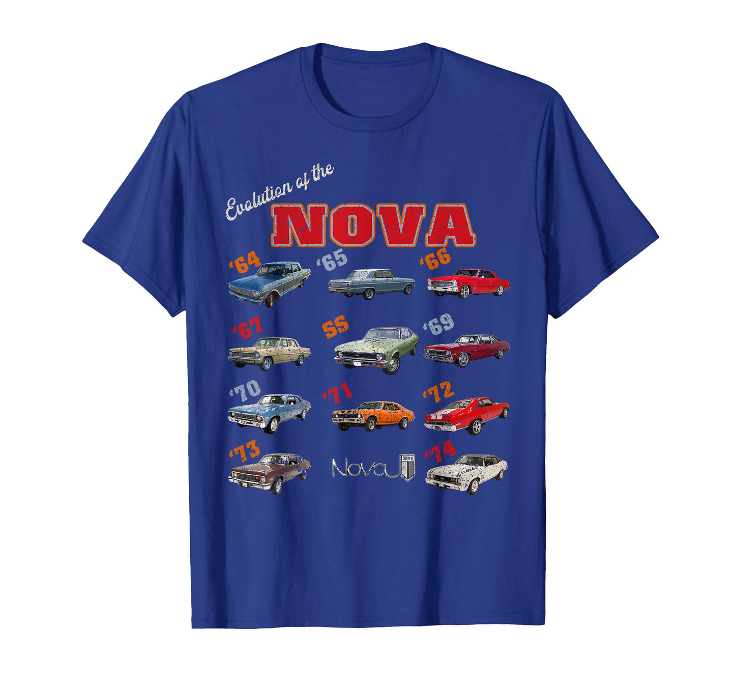 1969 72 63 64 65 66 67 68 70 71 73 74 chevys nova Evolution T-Shirt