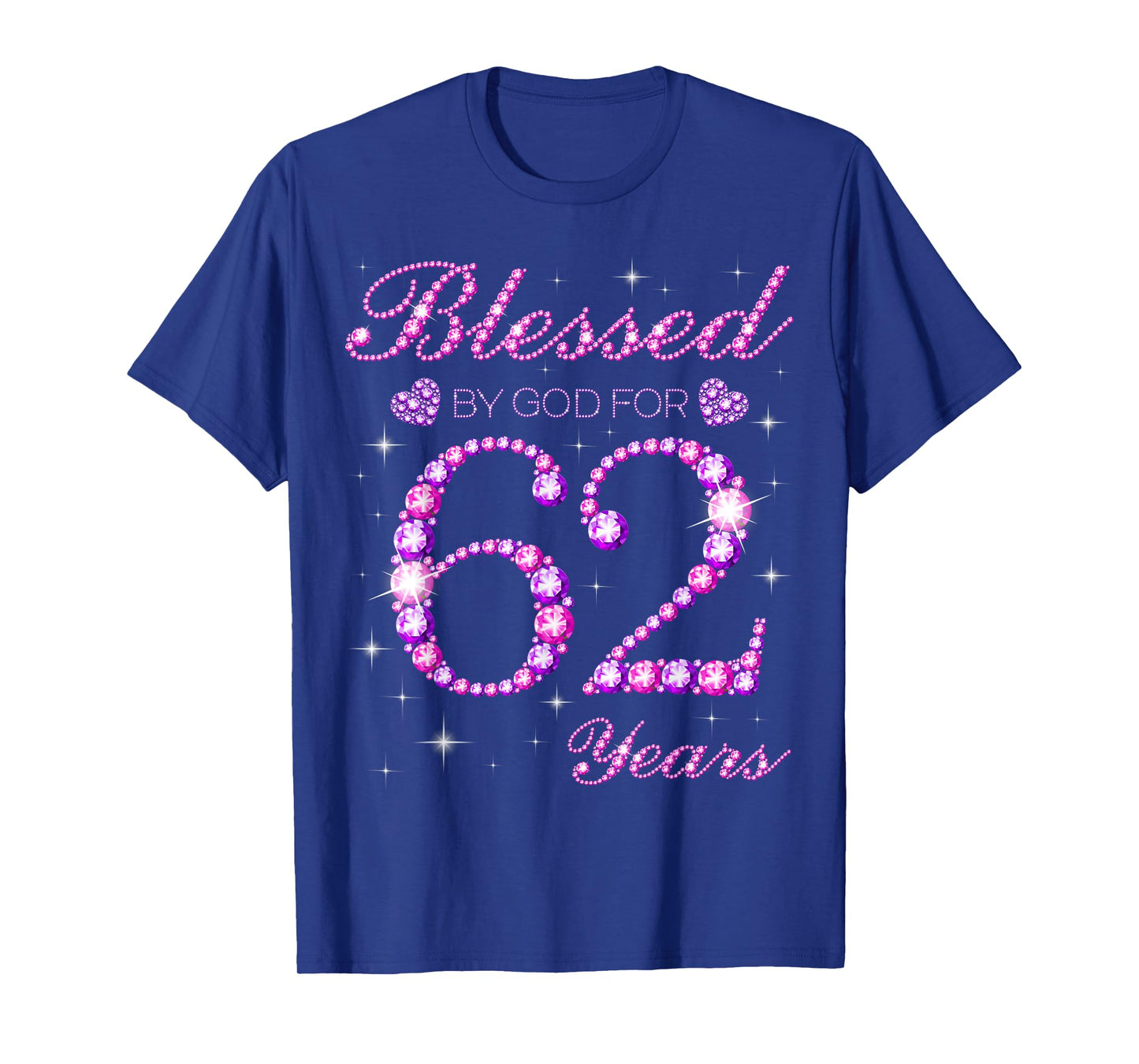 Blessed by God for 62 Years Old 62nd Birthday Party T-Shirt