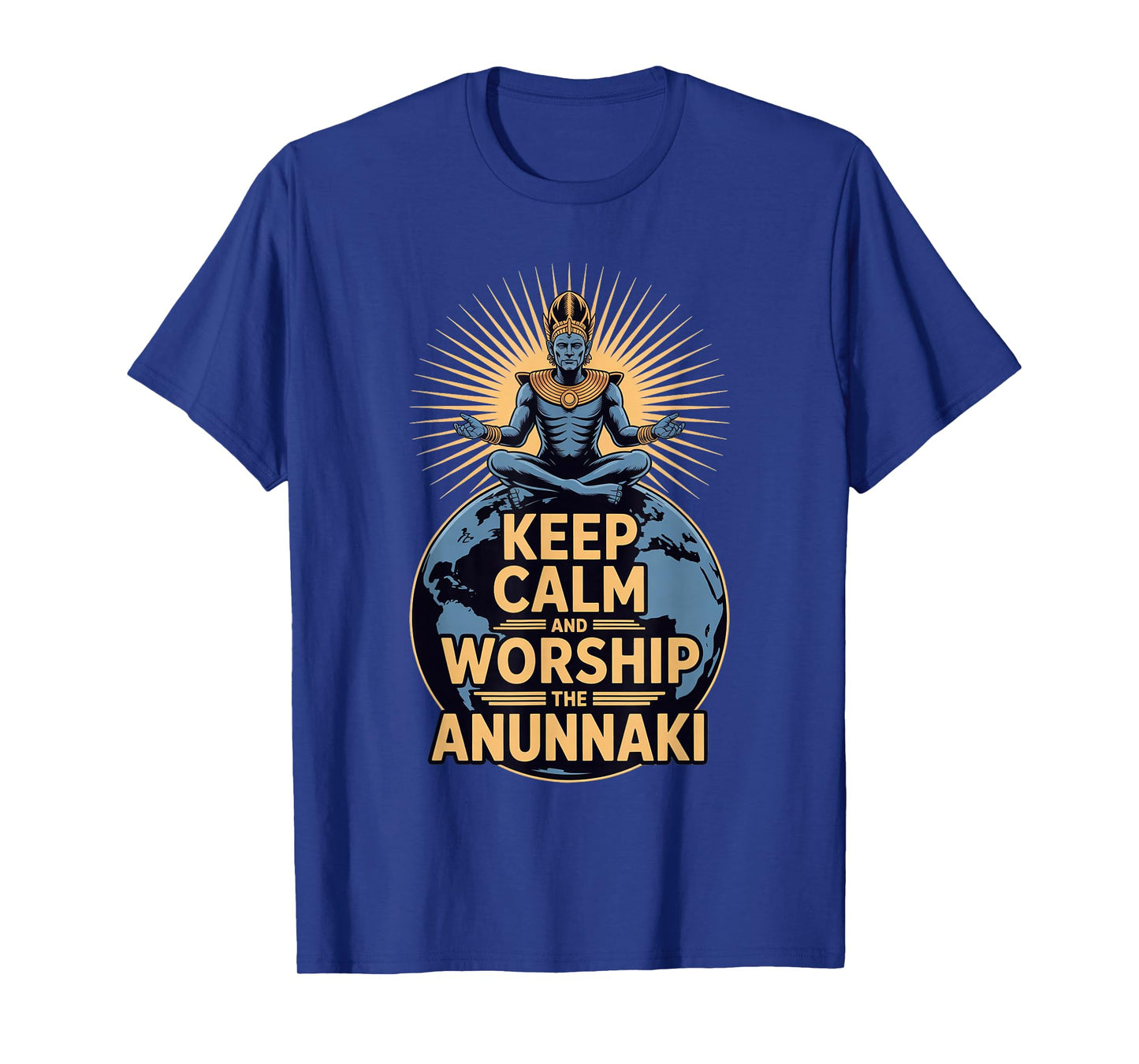 Worship The Anunnaki Calmly Enki Sumerian Ancient Gods T-Shirt