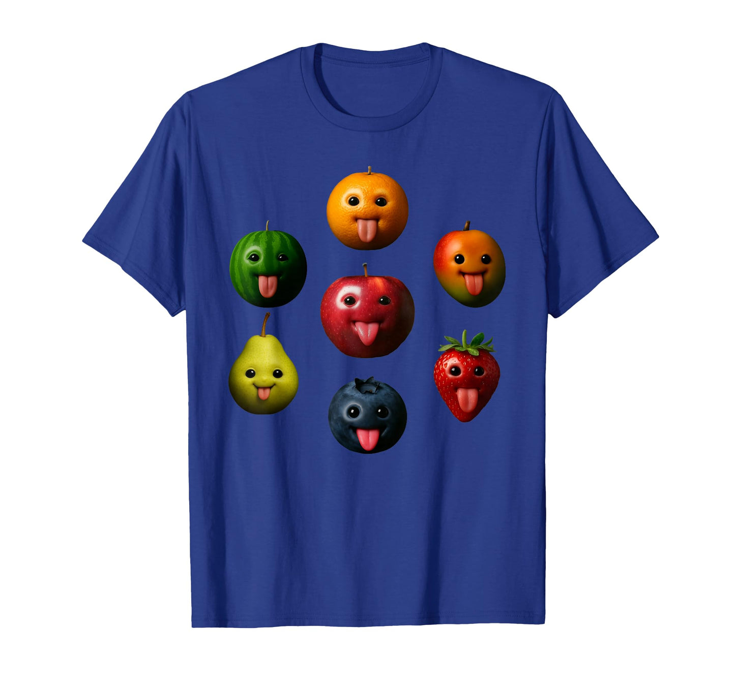 Funny Silly AI Apple gen z Meme BrainRot Humor Tongue Out T-Shirt