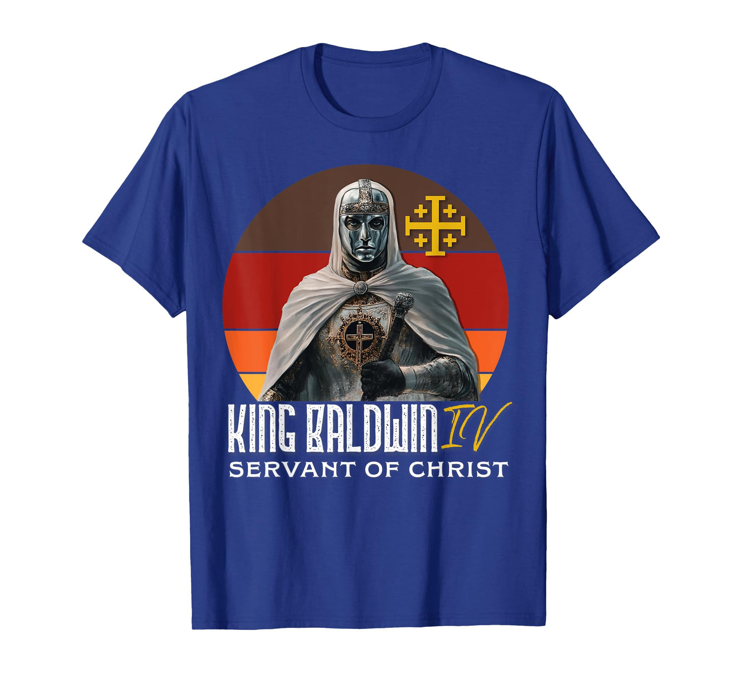 King Baldwin IV Jerusalem Cross Catholic T-Shirt