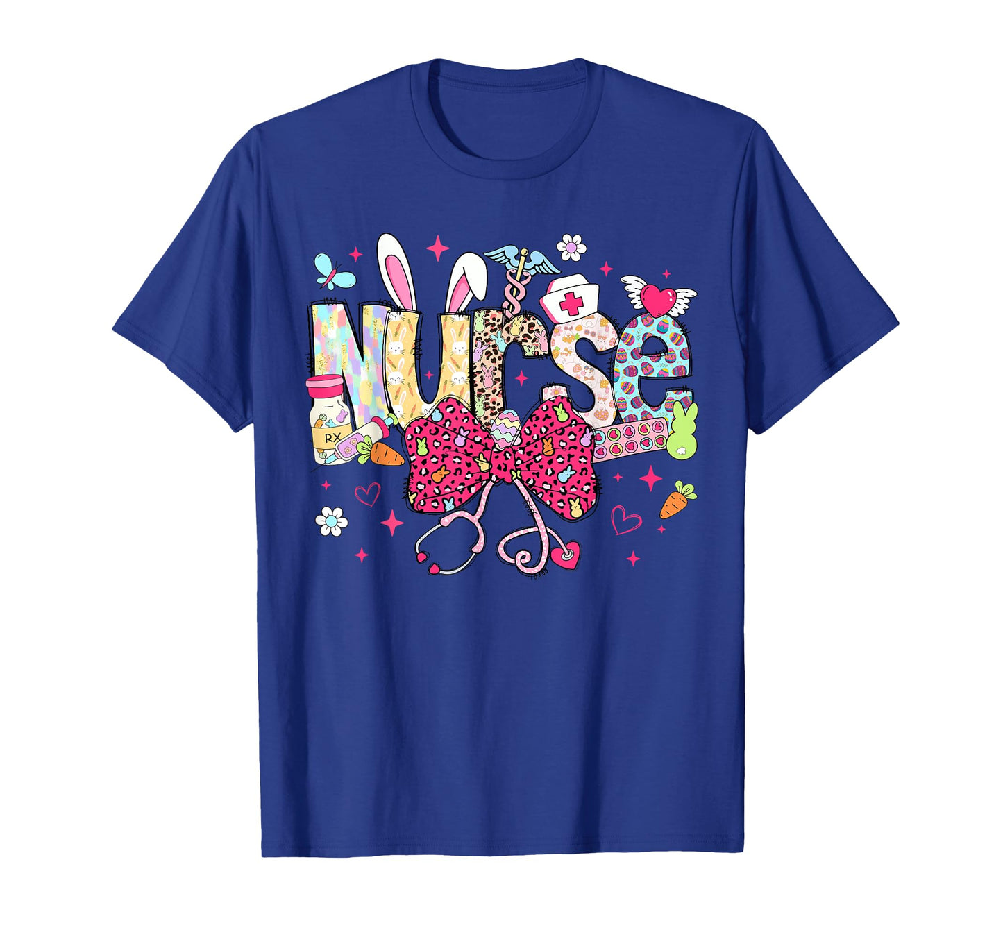 Nurse Easter Day Cute Coquette Stethoscope Nursing Easter T-Shirt