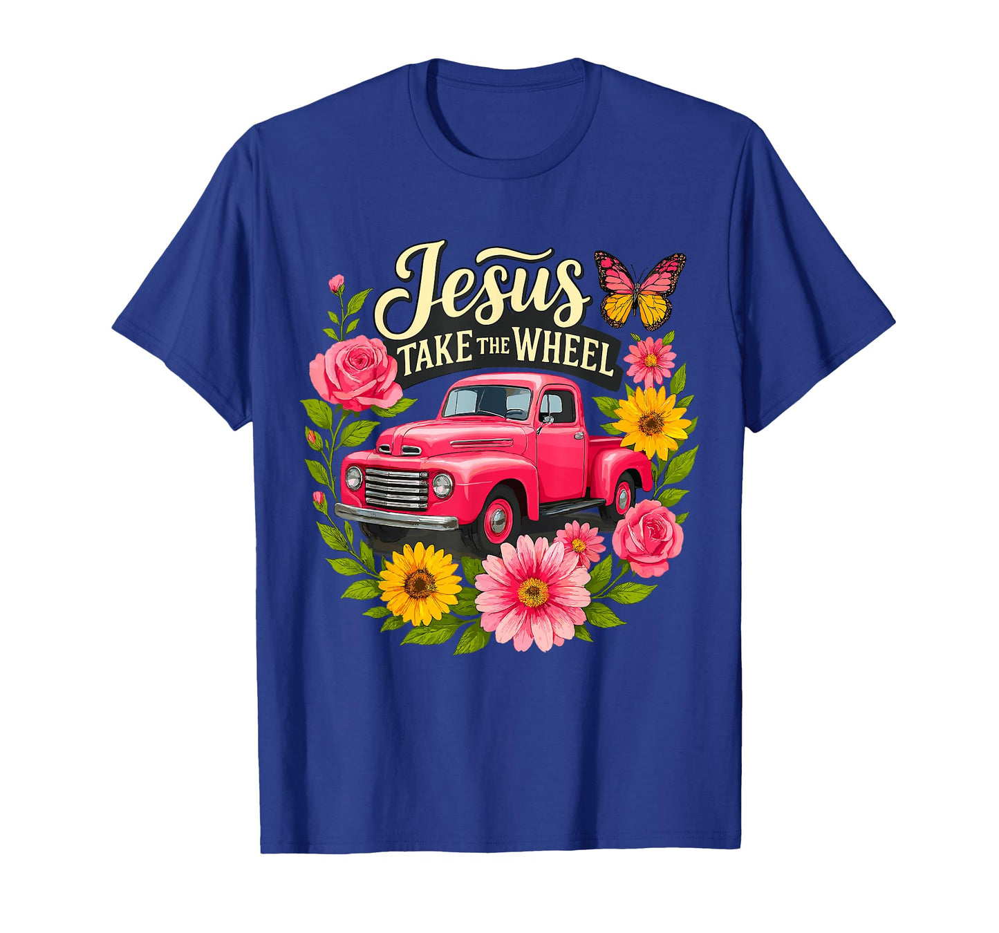 Jesus Take the Wheel Truck Christian T-Shirt