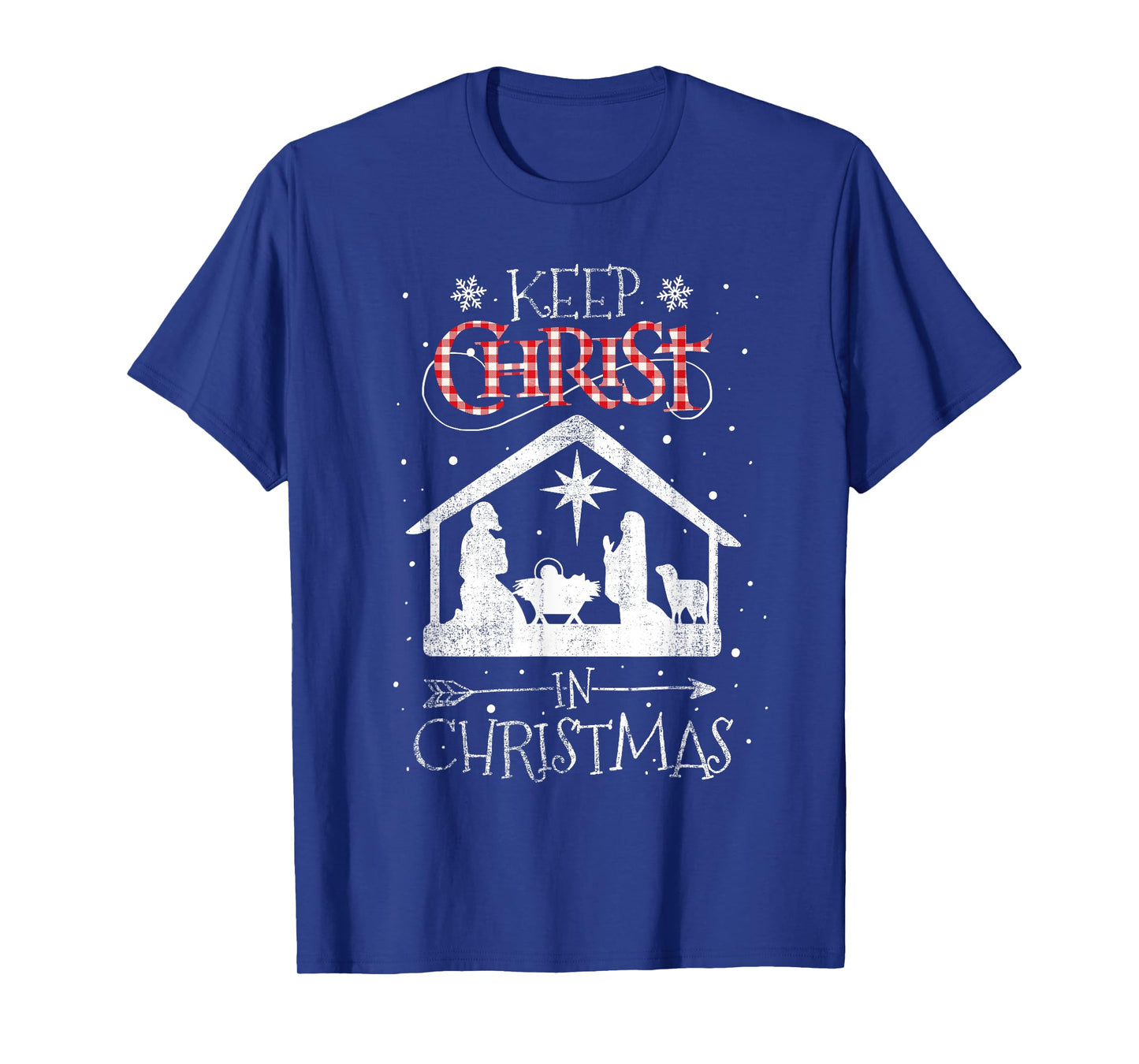 BORN Keep Christ In Christmas Nativity Jesus Christian Kids Unisex Black Cotton Polyester T-Shirt