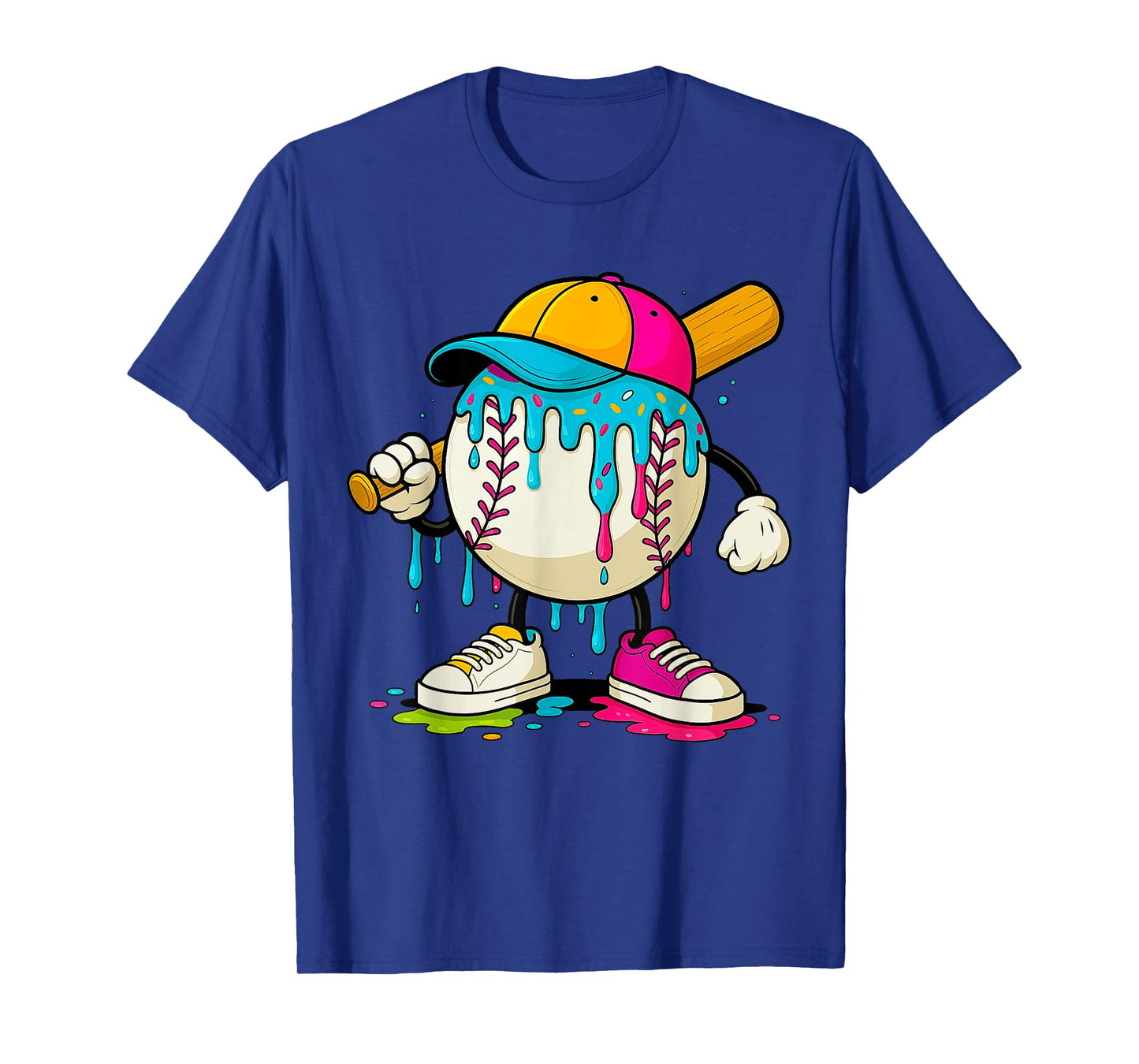 Ice Cream Drip Baseball Shirt Baseball Drip For Kids Boys T-Shirt