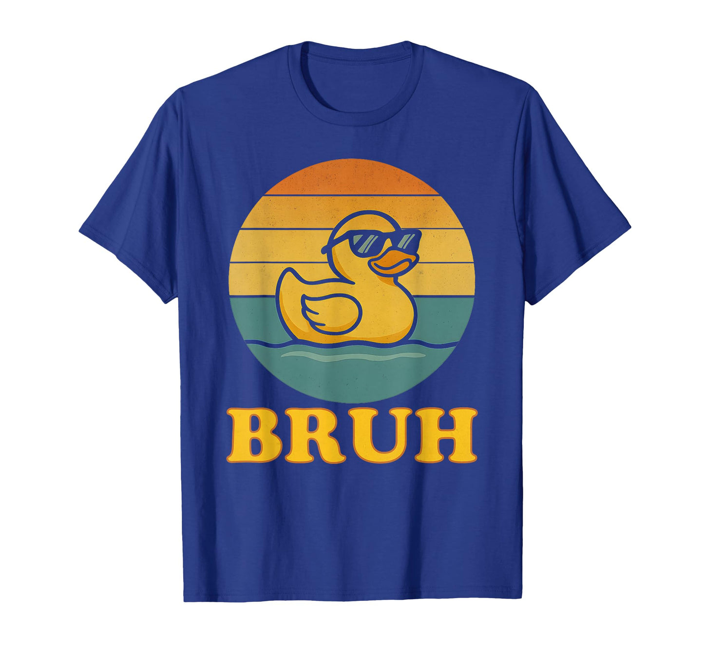 Bruh Rubber Duck Retro Rubber Ducky Funny Saying Kids Boys T-Shirt
