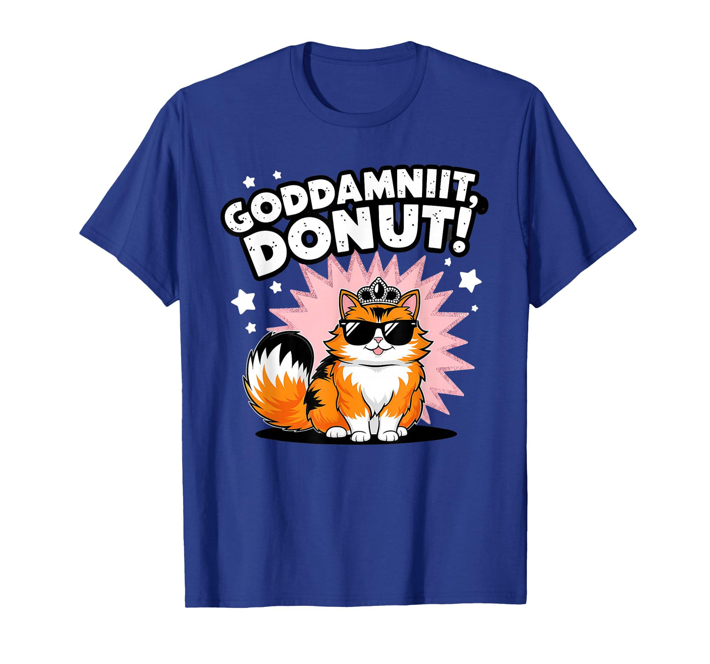 Funny Donut Quote Goddammit Donut cute Cat T-Shirt
