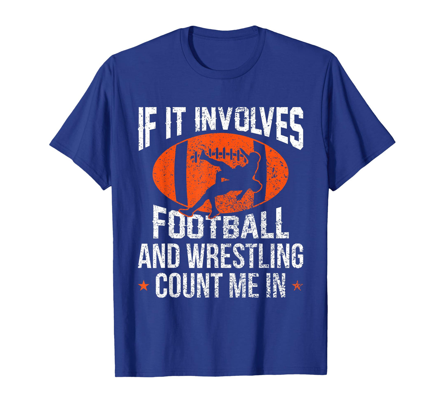 Funny Football Designs For Kids Women - Men Tee Unisex-Adult T-Shirt Football-Wrestling-Design T-Shirt Black Short Sleeve Small