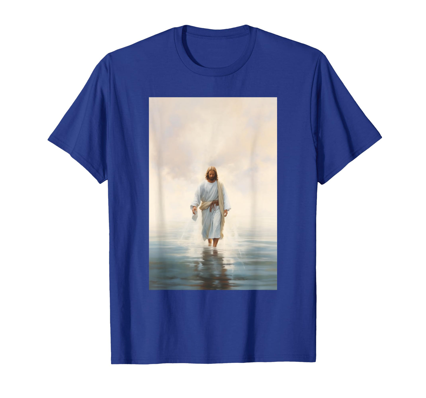 Jesus Walking On Water Christian Bible Faith God T-Shirt