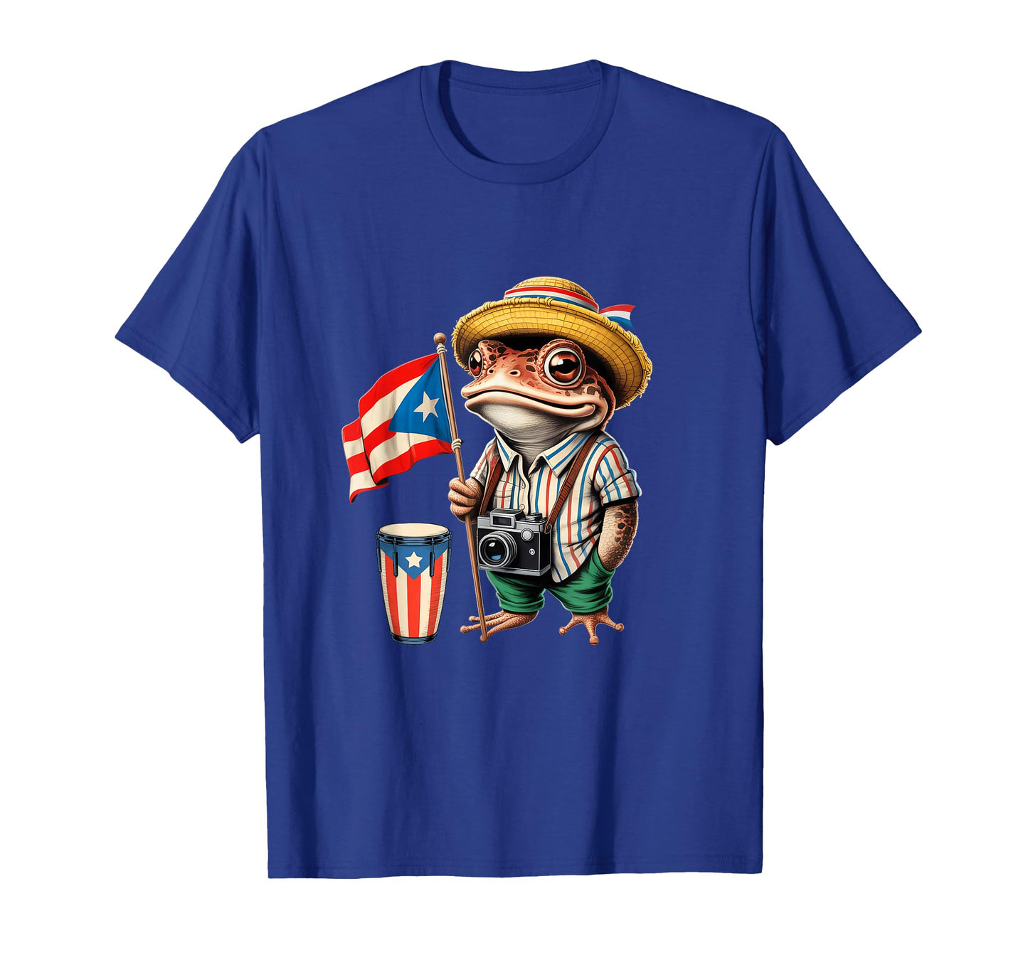Coqui Frog Puerto Rico Puerto Rican Flag Taino Boricua T-Shirt