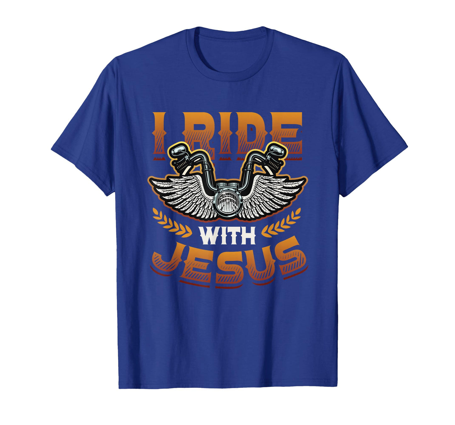 I Ride With Jesus Motorcycle Biker Christian T-Shirt