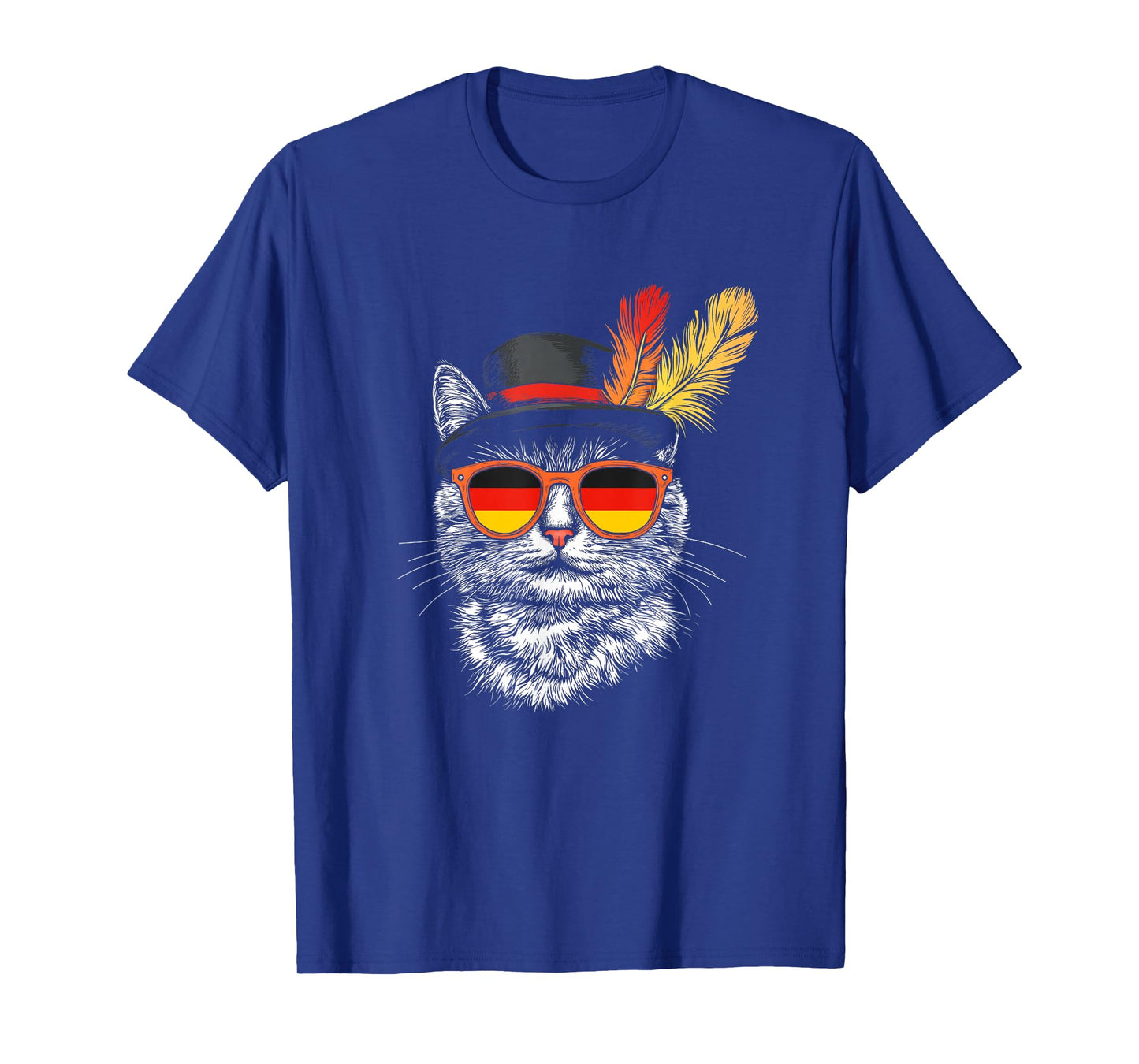 Cute Cat German Flag Oktoberfest Costume Germany Festival T-Shirt