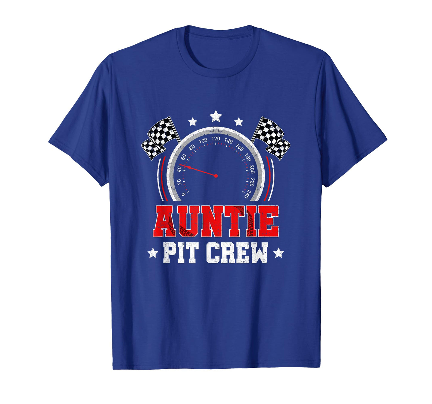 Auntie Pit Crew Race Car Birthday Party Racing Family T-Shirt