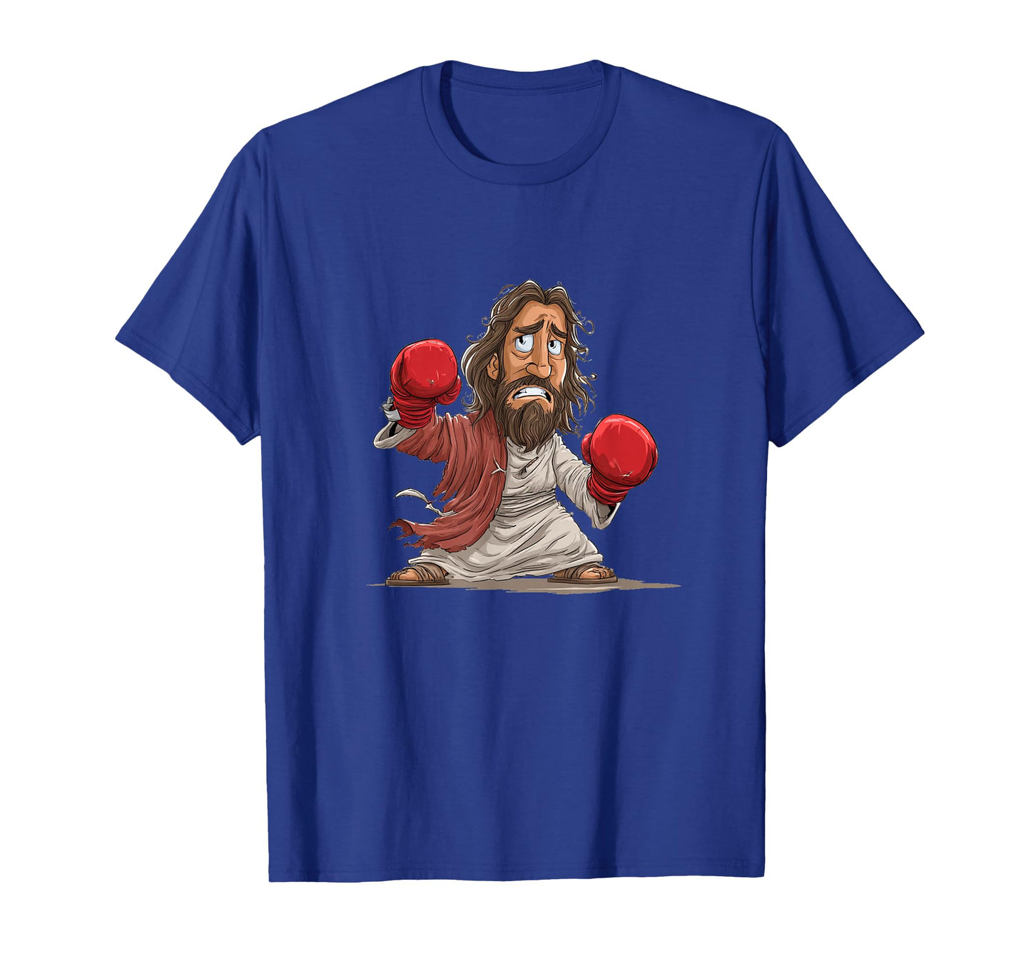 Pretty Sporty Jesus Christ with Boxing Gloves for Fight Fans T-Shirt